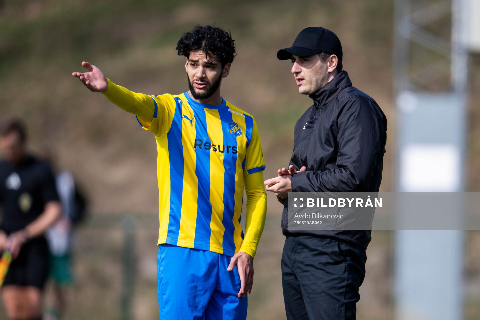 Eskilsminnes tränare Izet Kaljic och Osama Khattab