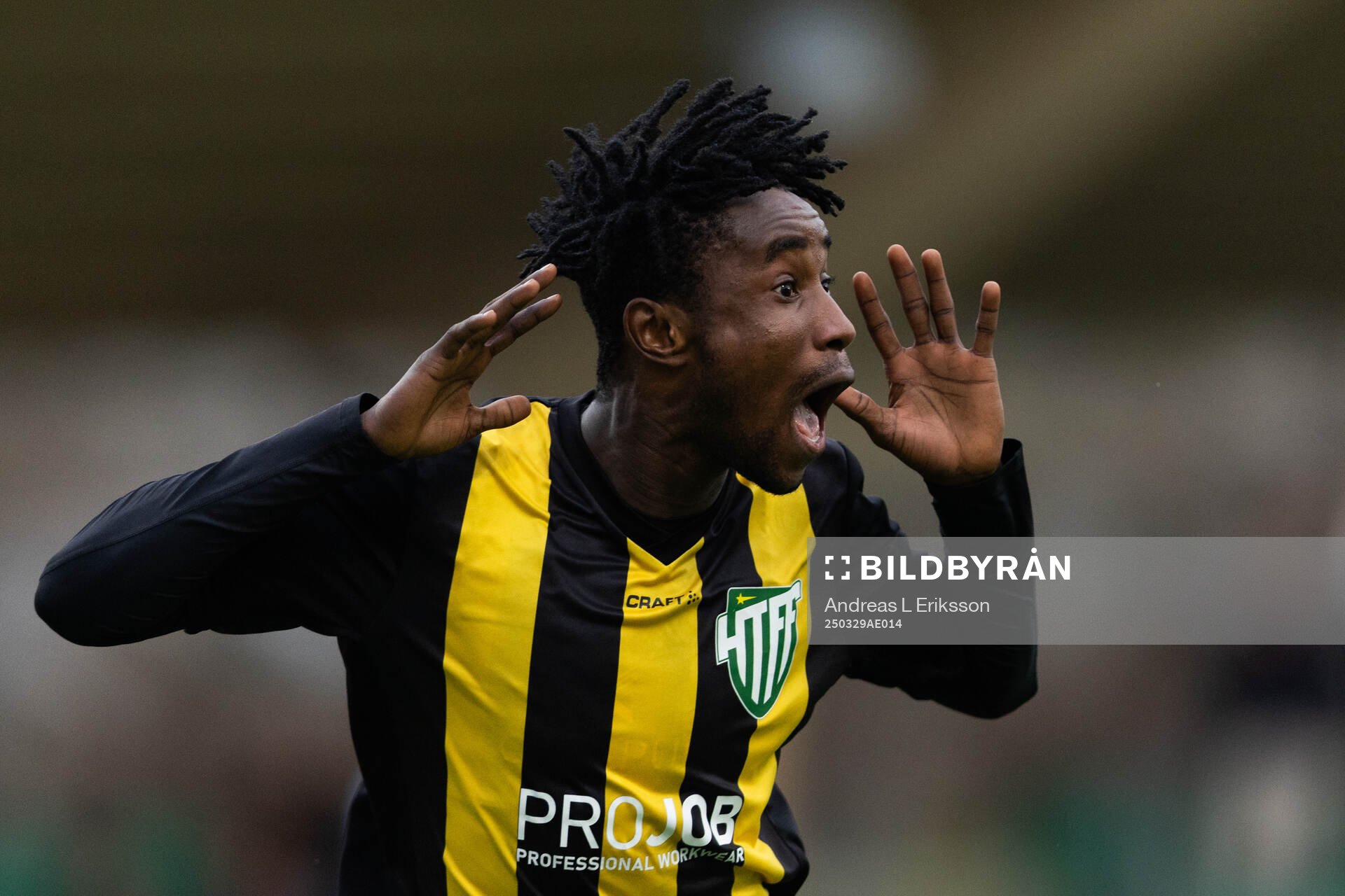 Hammarby TFFs Odera Samuel Onuchukwu Adindu jublar