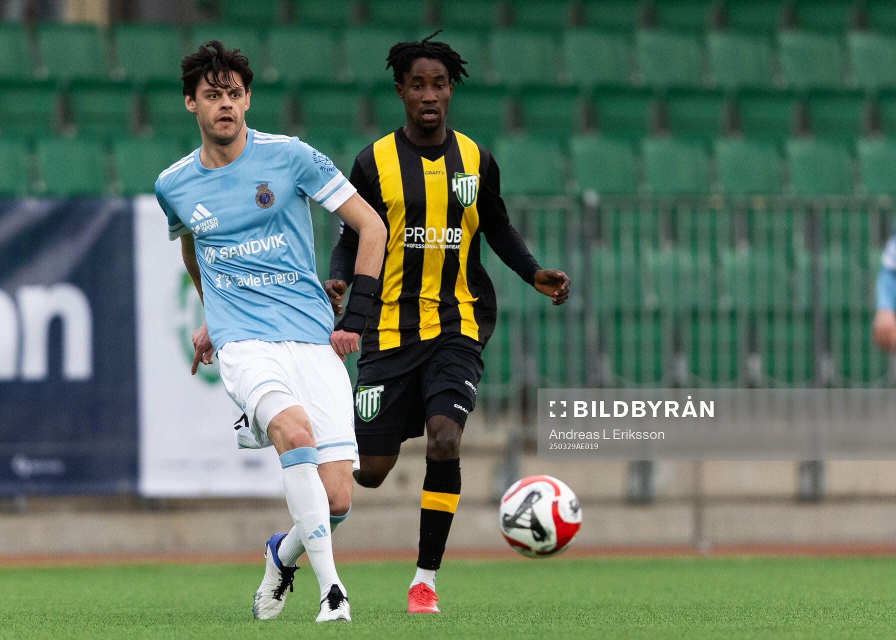 Gefles Kevin Persson oich Hammarby TFFs Odera Samuel