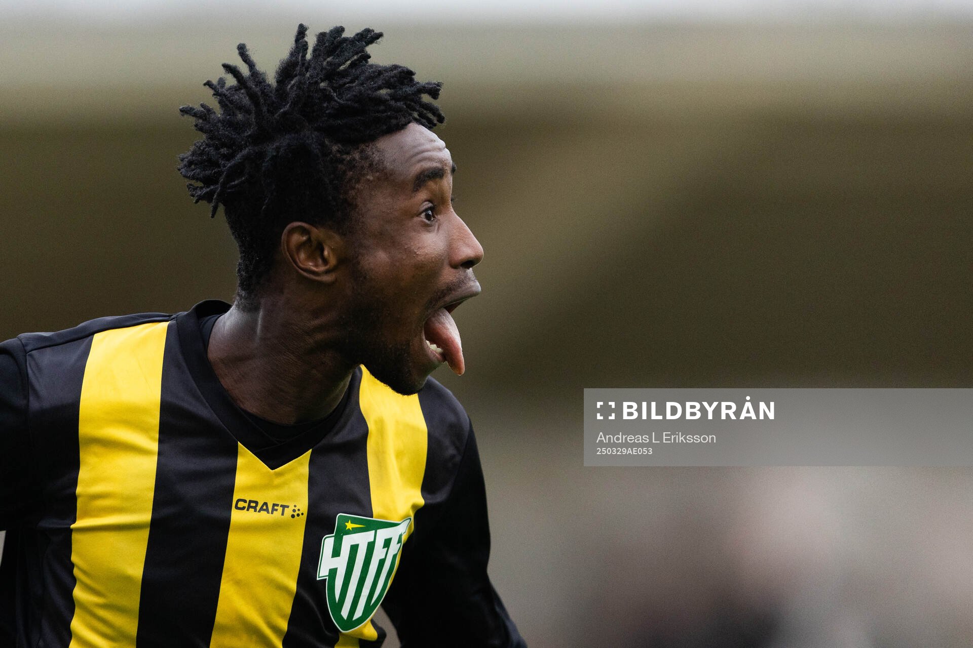 Hammarby TFFs Odera Samuel Onuchukwu Adindu jublar