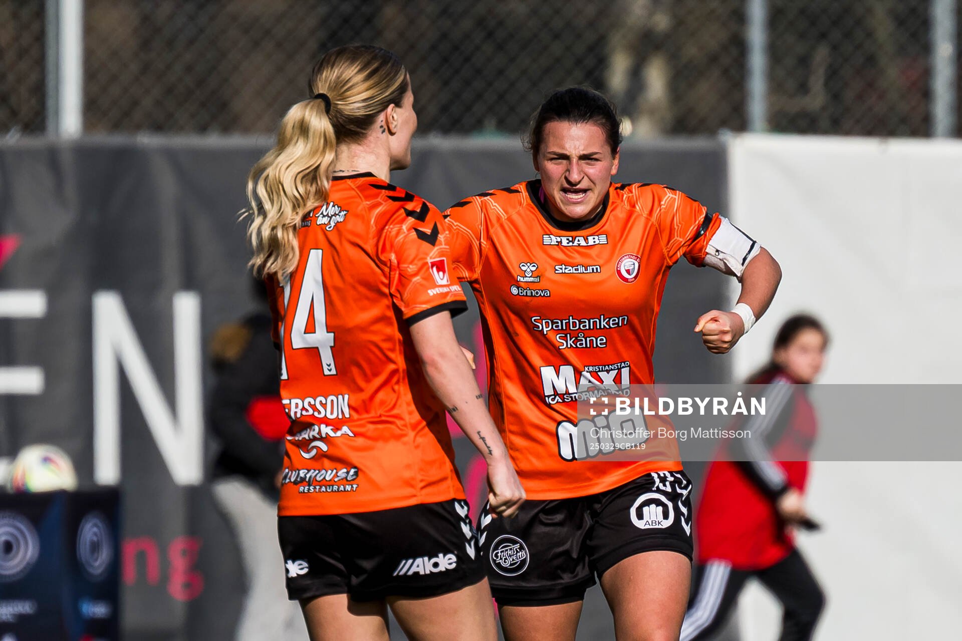 Kristianstads Emma Petrovic jublar