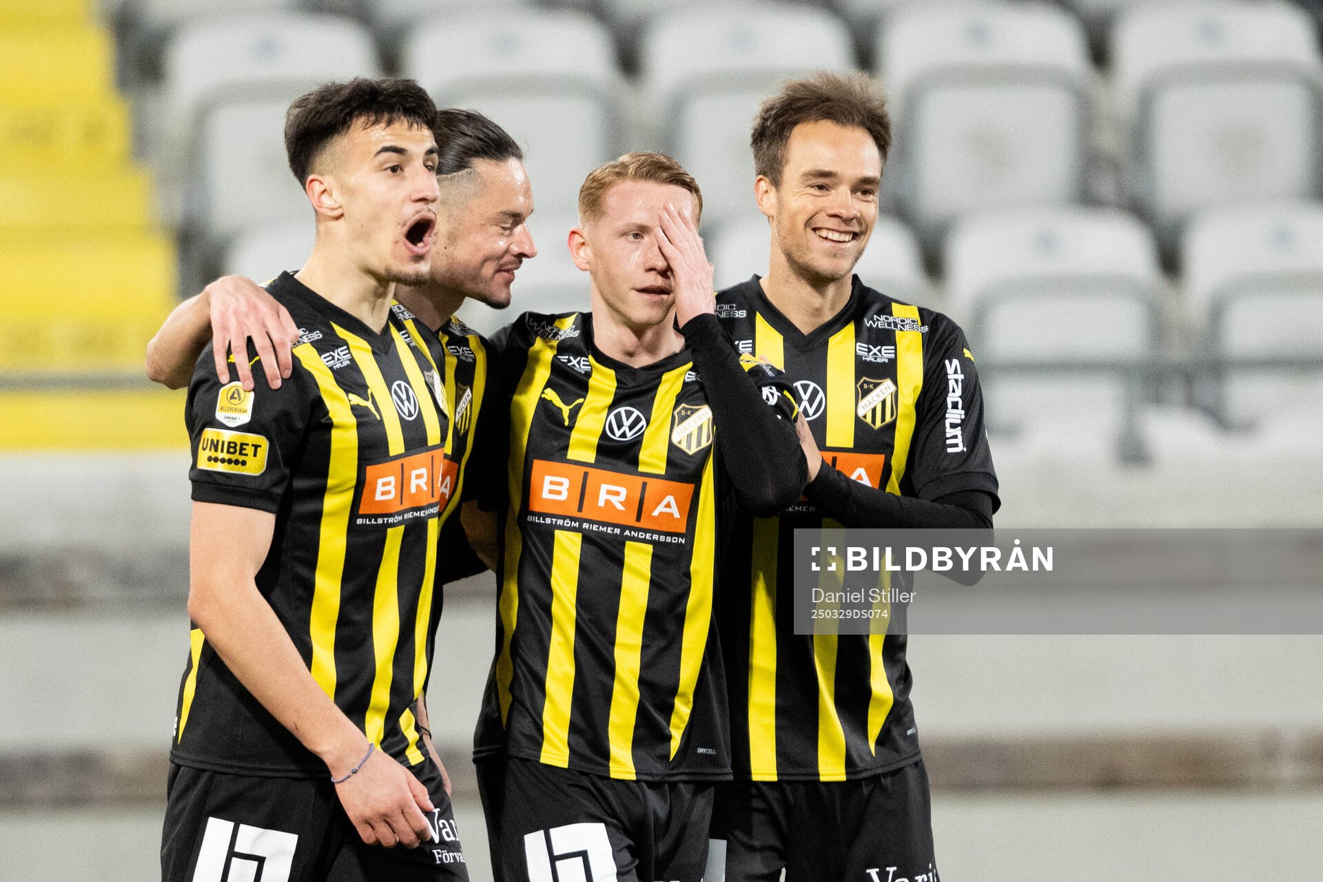Häckens Srdjan Hrstic, Amor Layouni, Julius Lindberg och