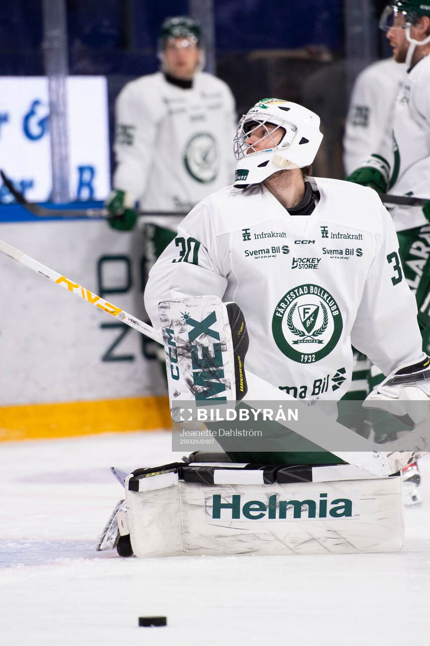 Färjestads målvakt Jörgen Hanneborg