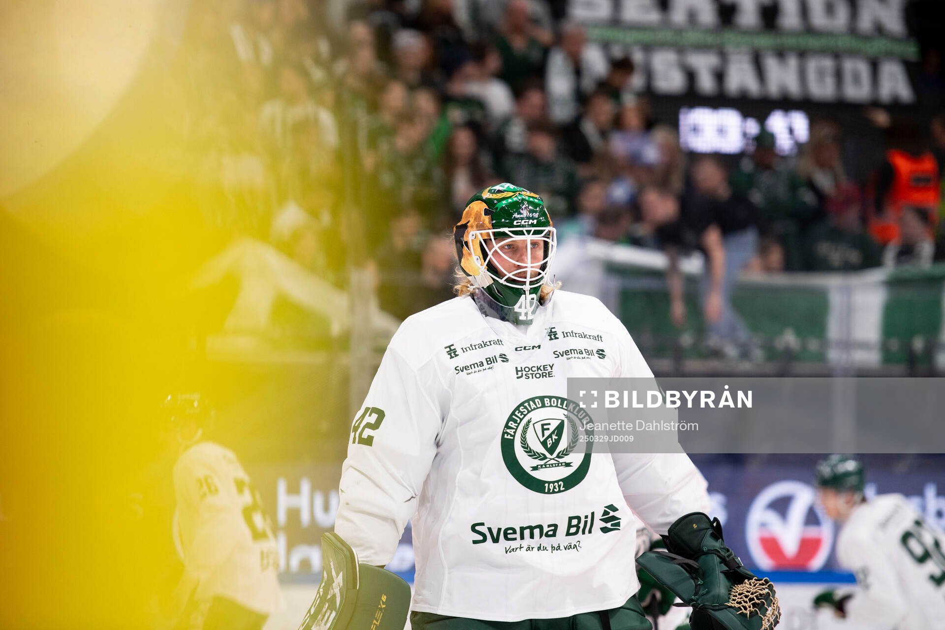 Färjestads målvakt Anders Lindbäck