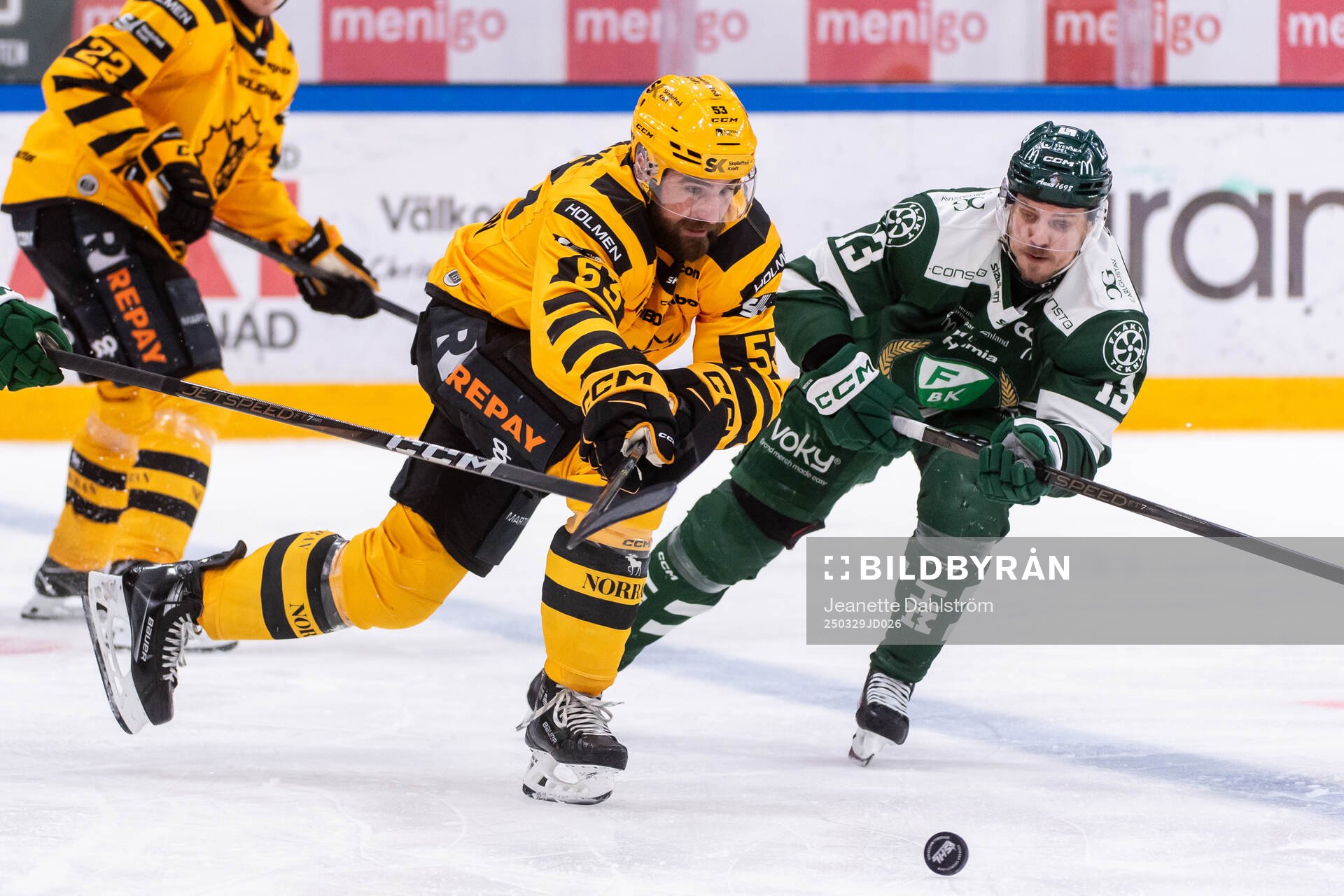 Skellefteås Luke Witkowski och Färjestads Joel Kellman
