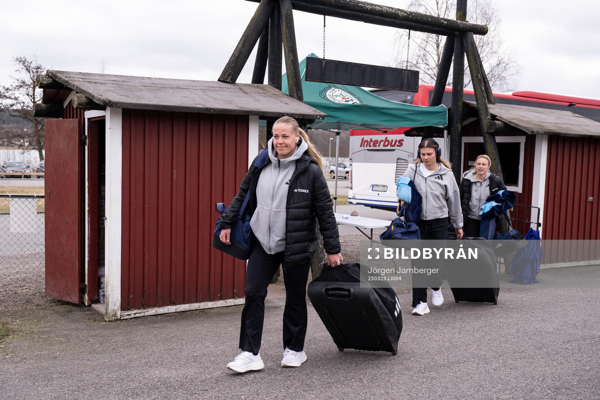 Djurgårdens spelare anländer