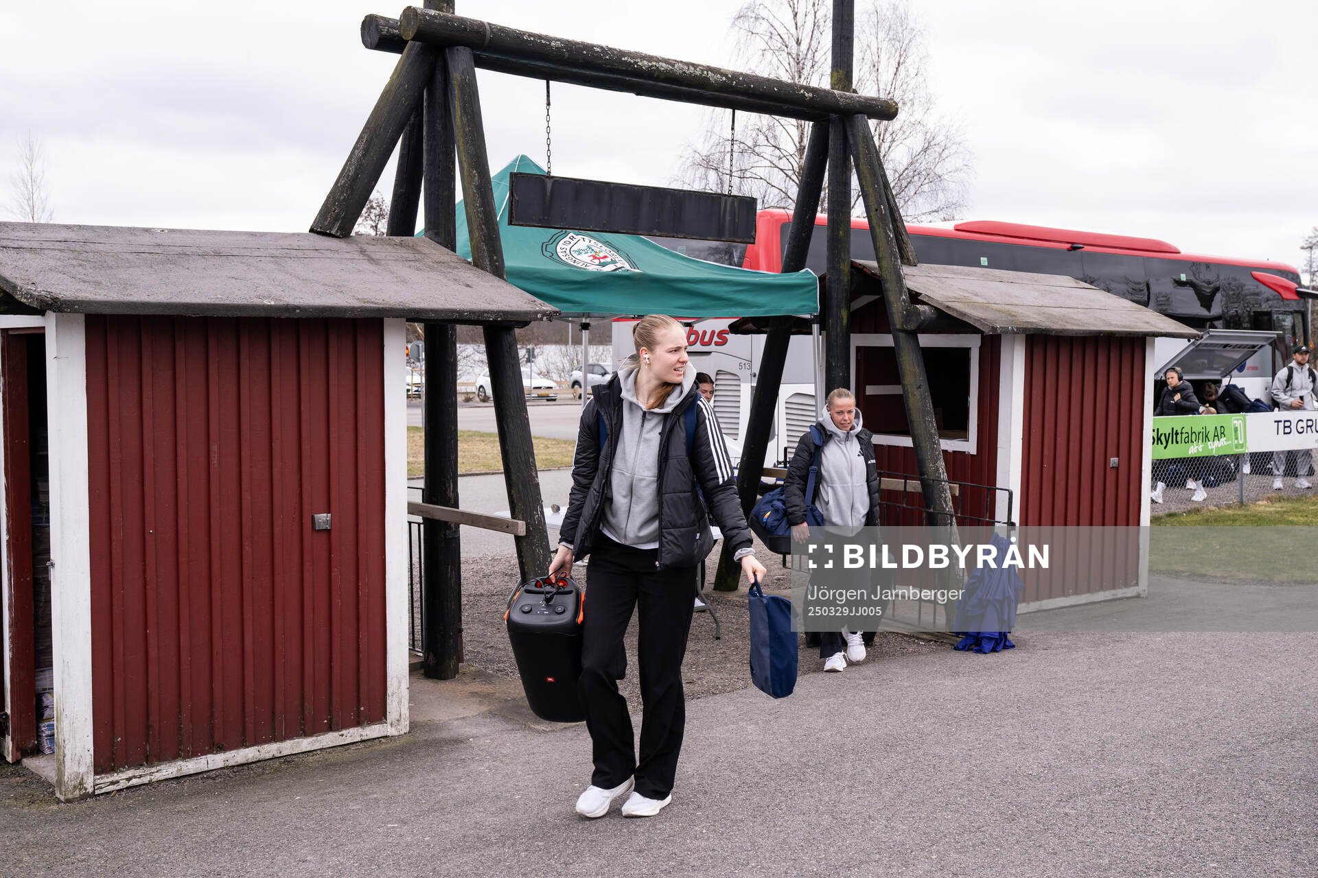 Djurgårdens spelare anländer