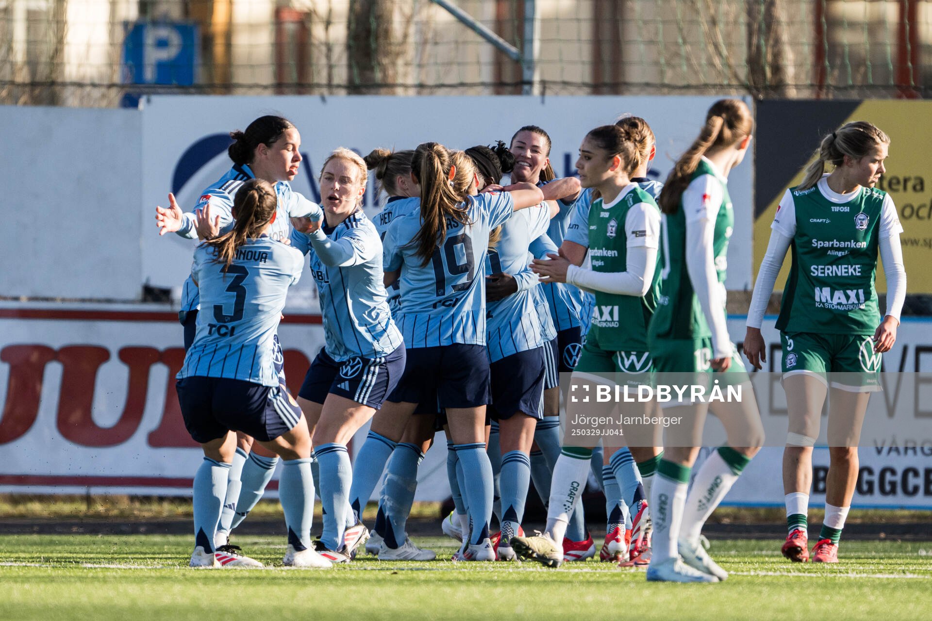 Djurgårdens spelare jublar