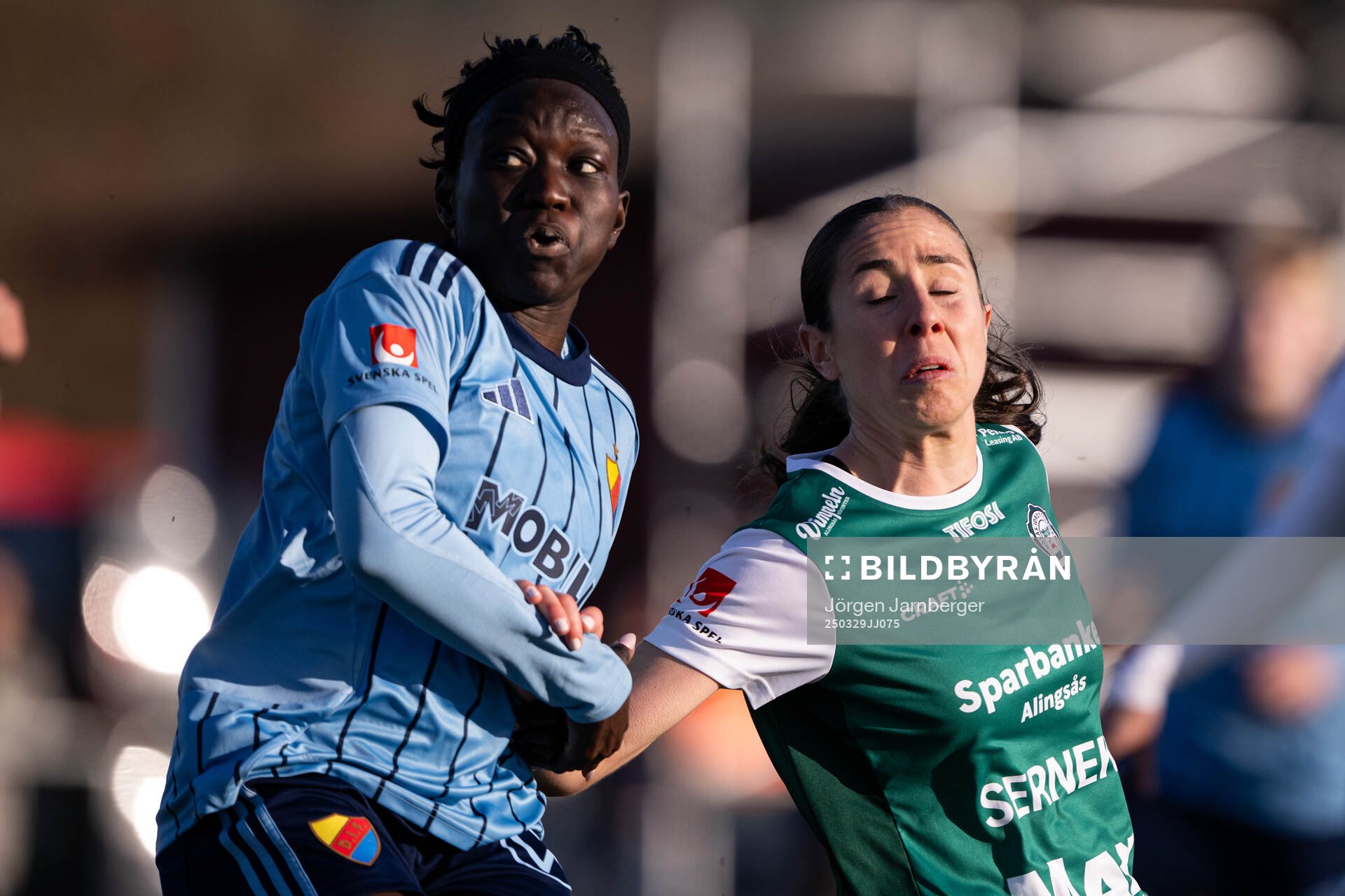 Djurgårdens Sura Yekka och Alingsås Johanna Barth
