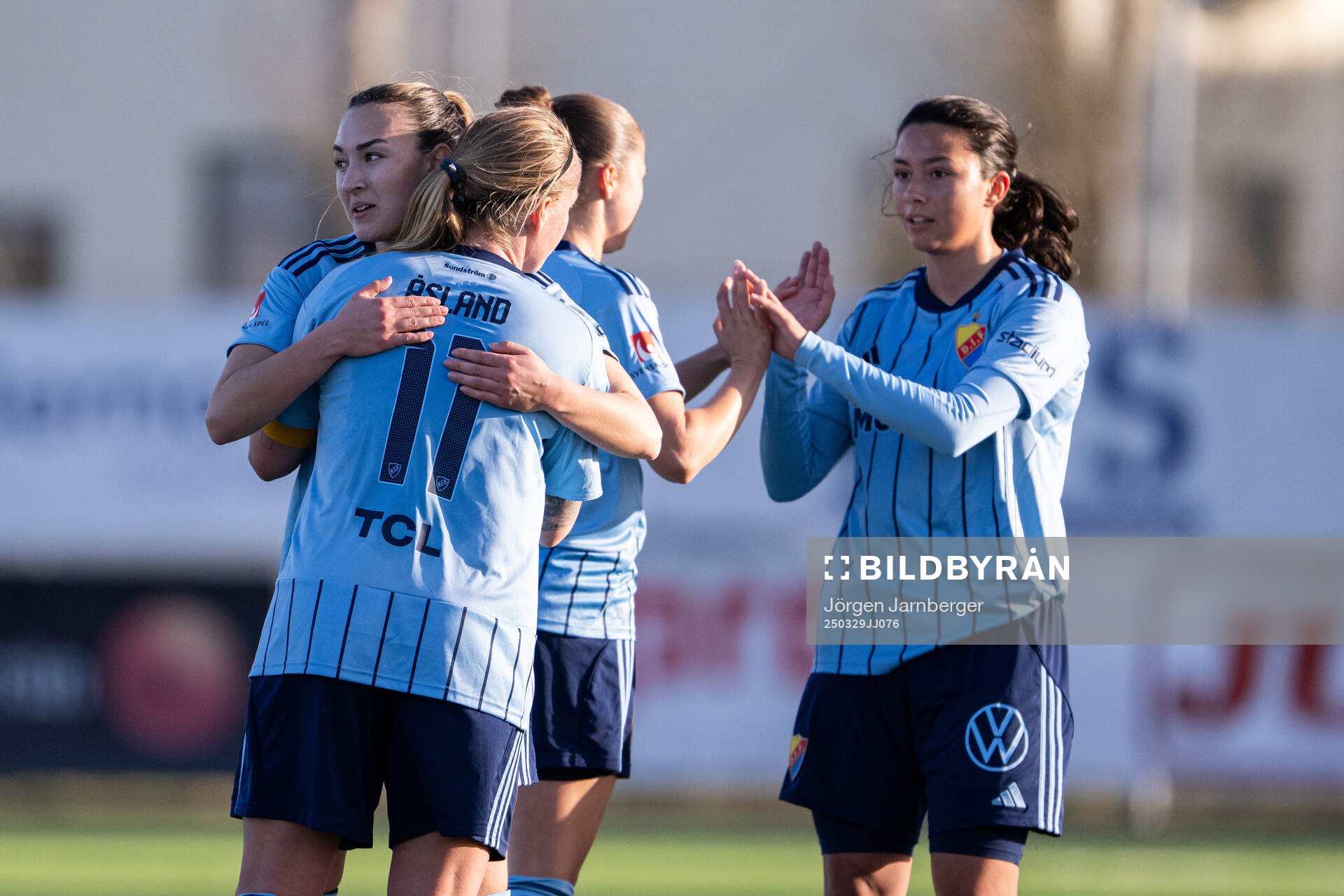 Djurgårdens spelare jublar