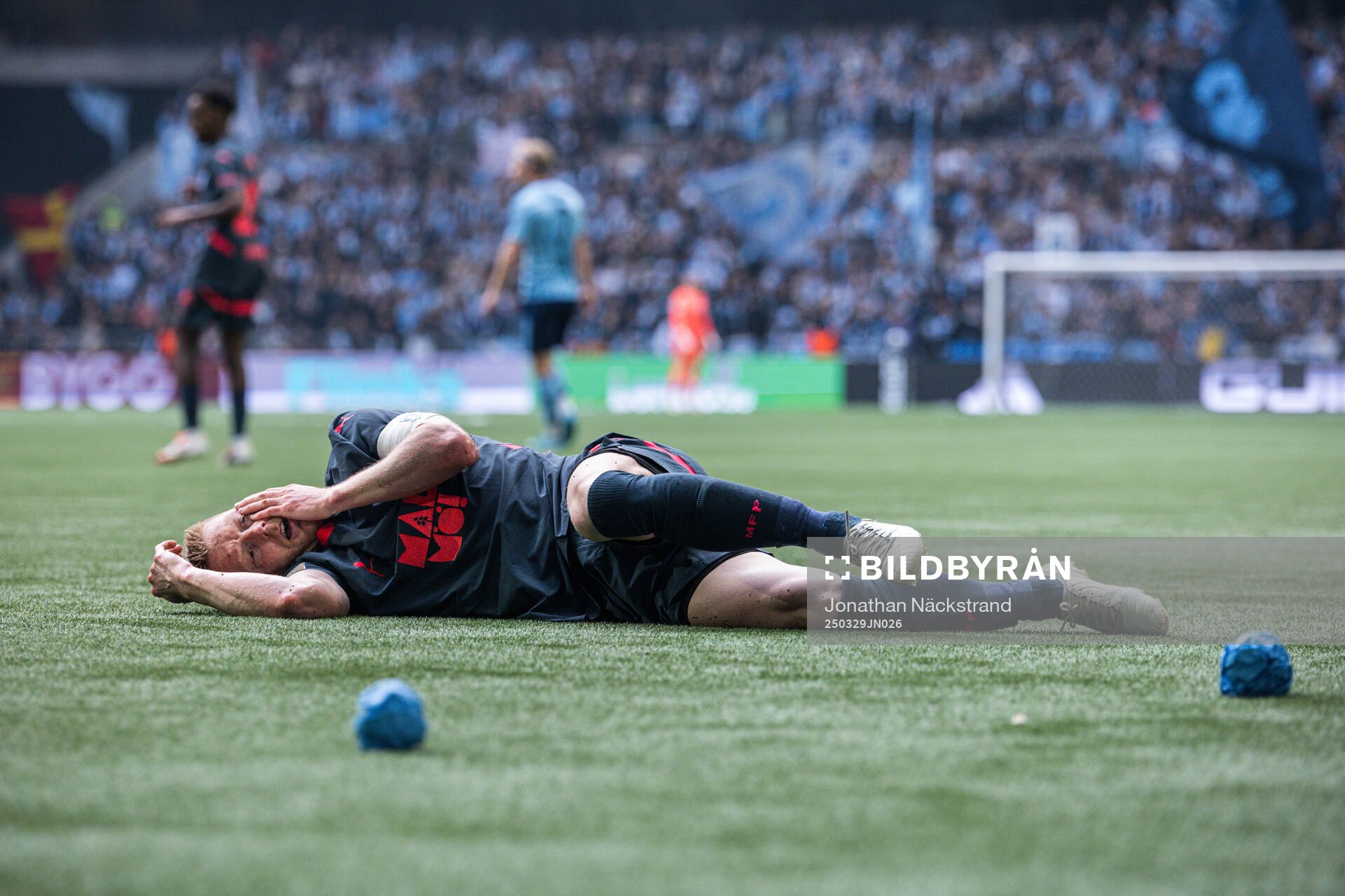 Malmö FFs Anders Christiansen har ont