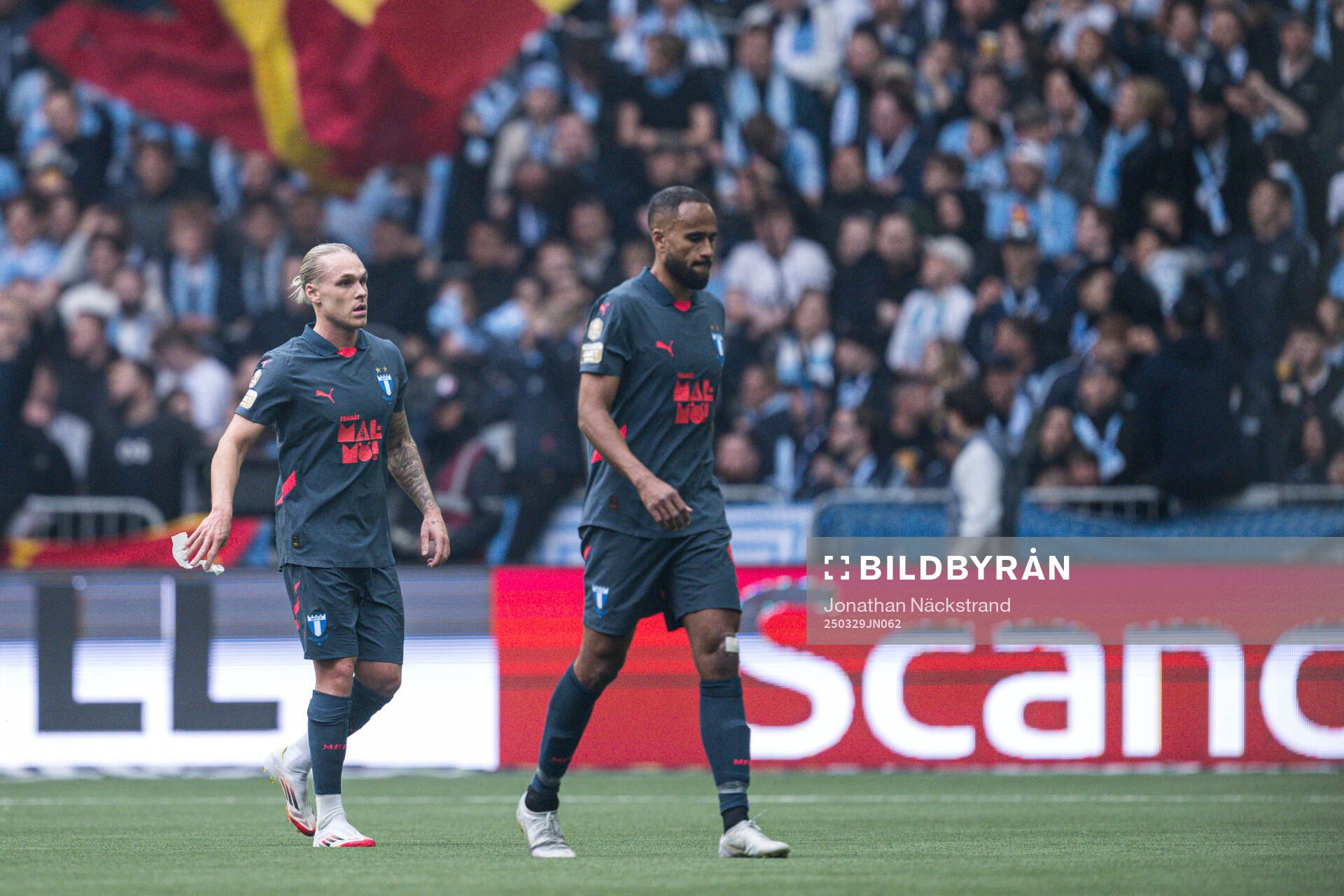 Malmö FFs Arnor Sigurdsson och Isaac Thelin