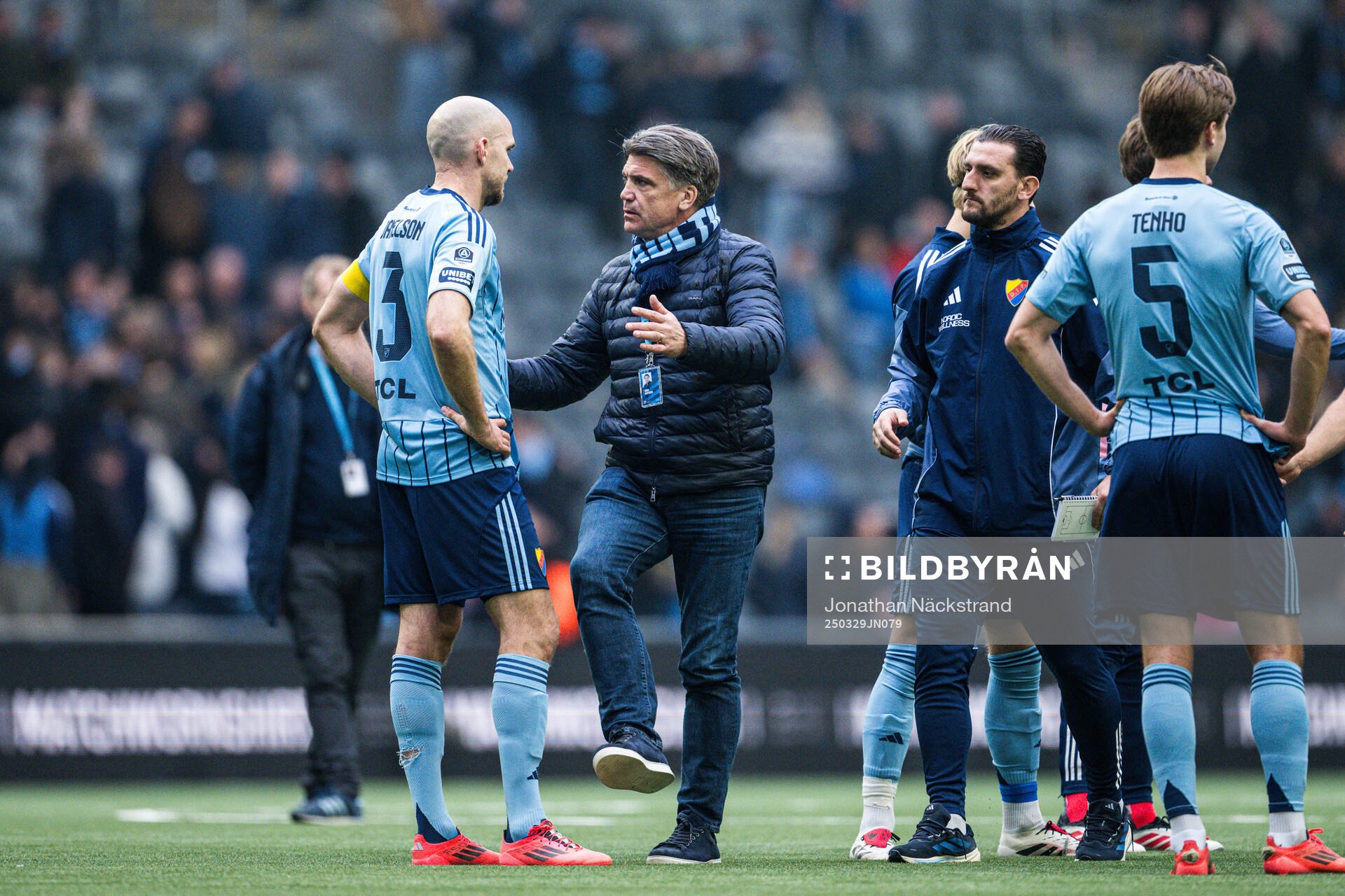 Djurgårdens Marcus Danielson och sportchef Bosse Andersson