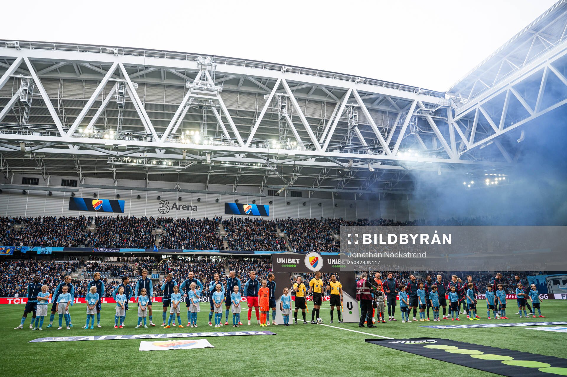 Djurgårdens och Malmö FFs spelare