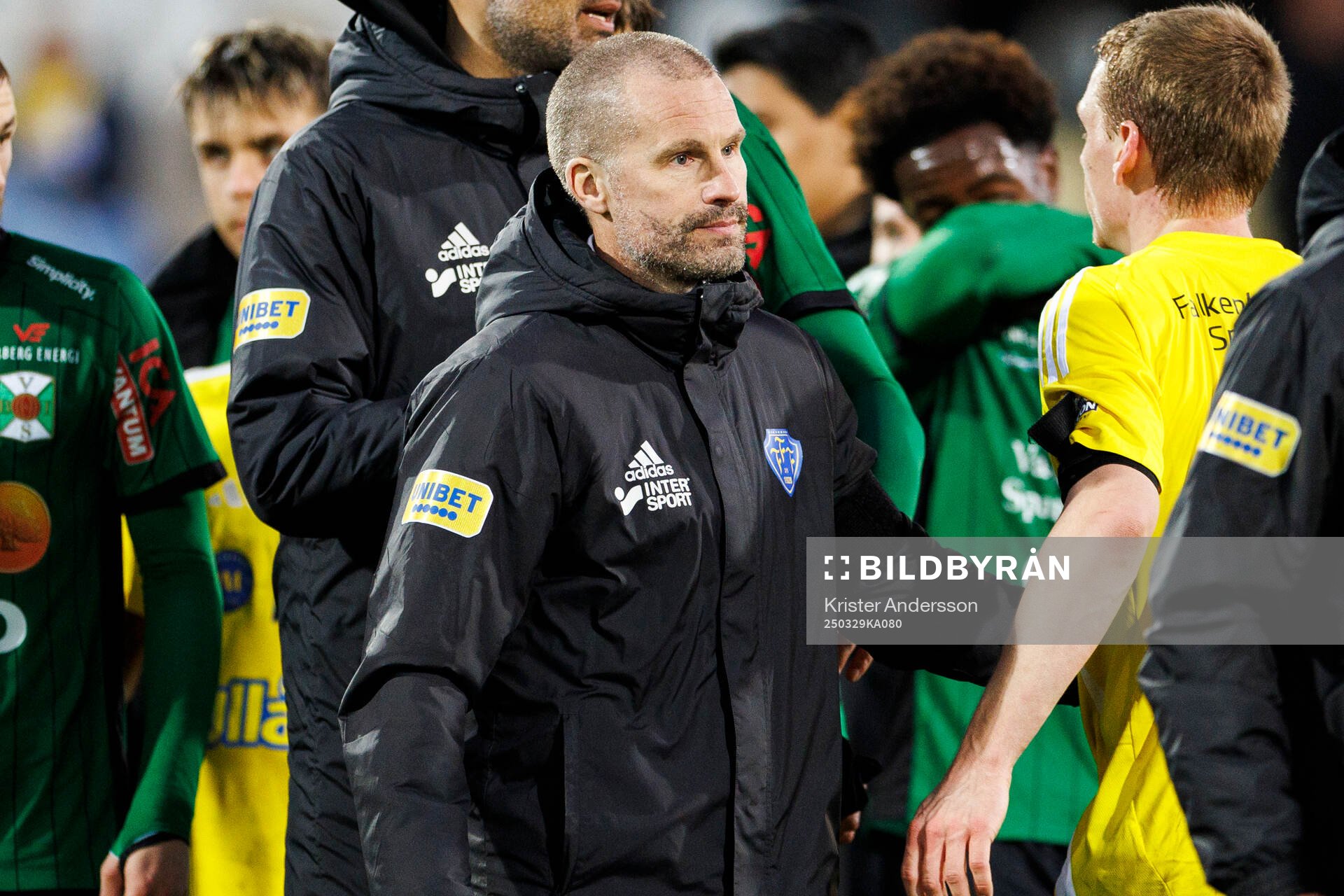 Falkenbergs tränare Christoffer Andersson