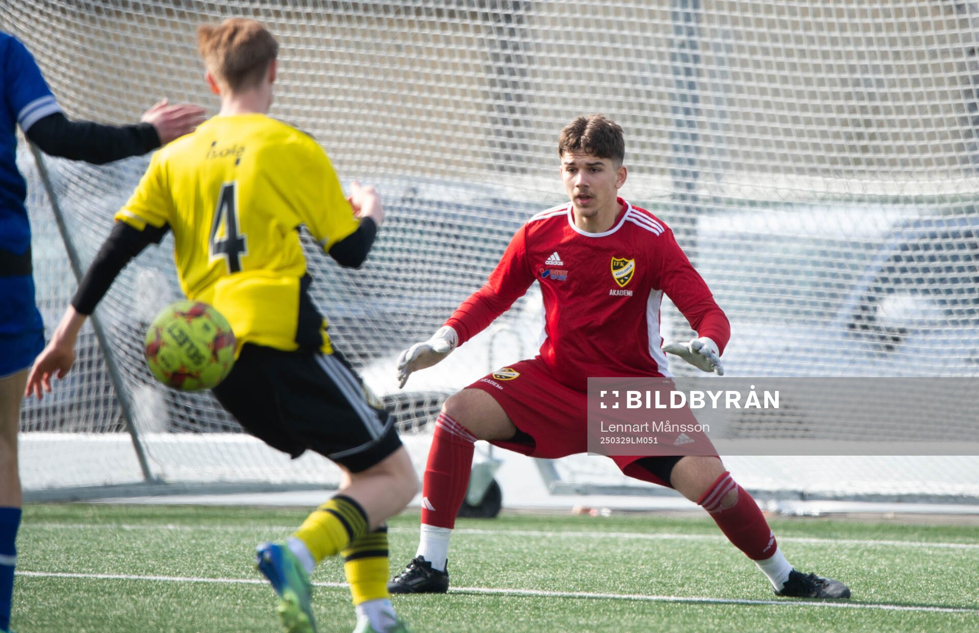 IFK Hässleholms målvakt Ermal Jasahanica i matchen mellan