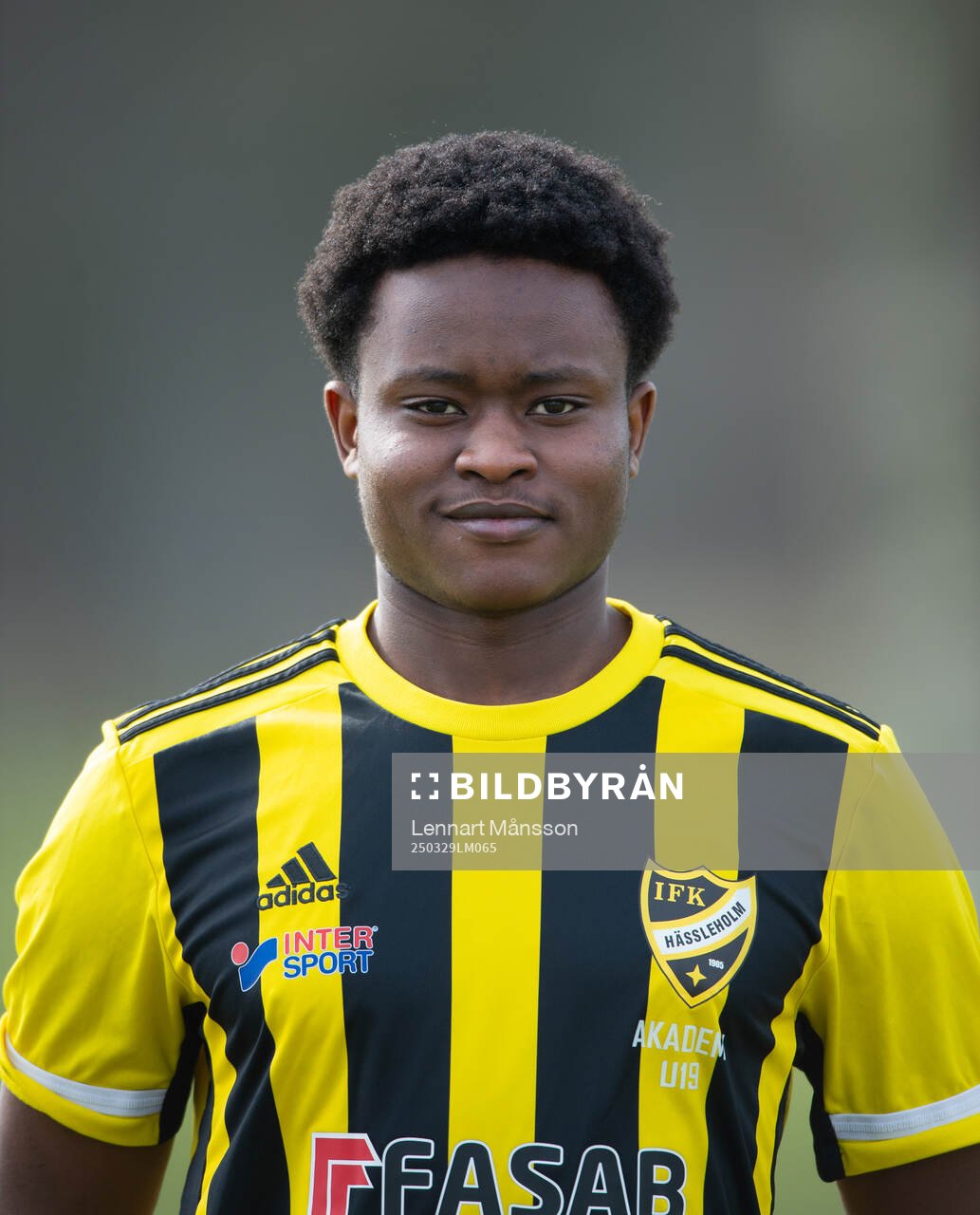 Joshua Mpoze, IFK Hässleholm, lagbild och porträttbilder,