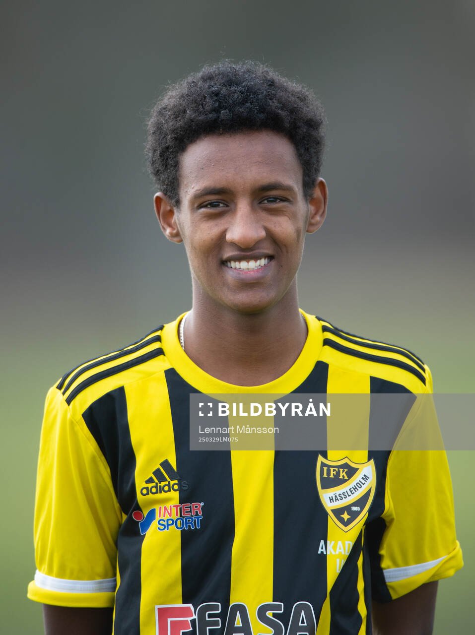 Yuel Yonas, IFK Hässleholm, lagbild och porträttbilder,