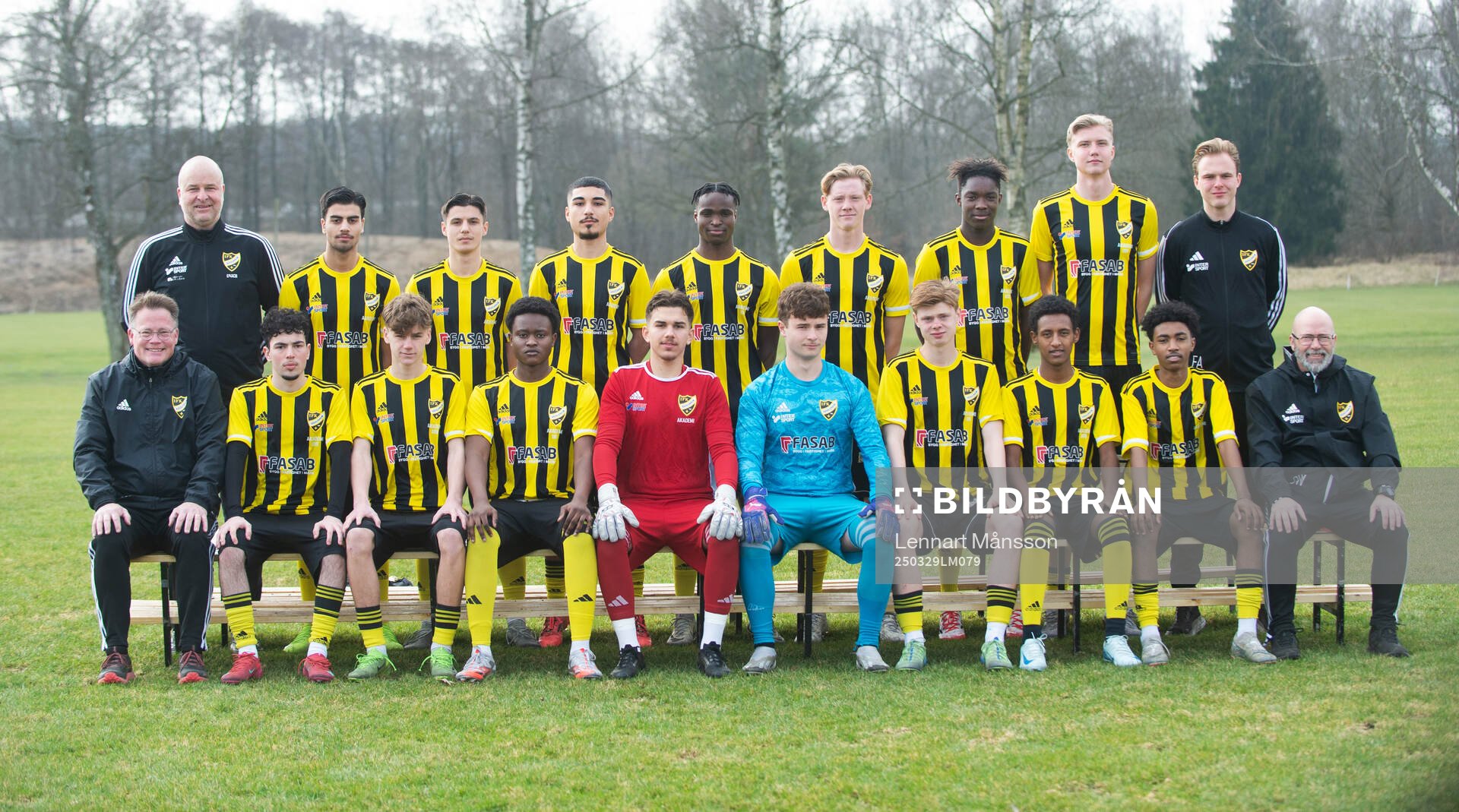 IFK Hässleholm, lagbild och porträttbilder, U19, i