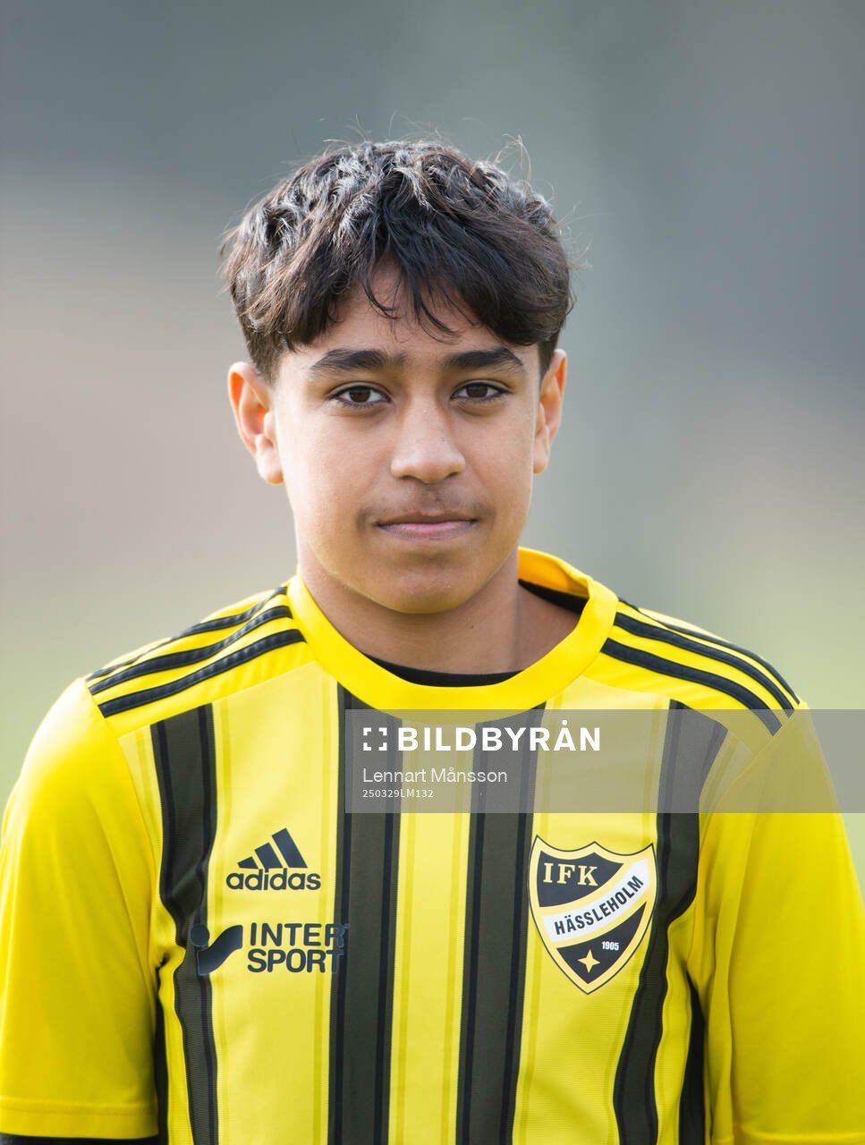 Ali Shalish, IFK Hässleholm, lagbild och porträttbilder,