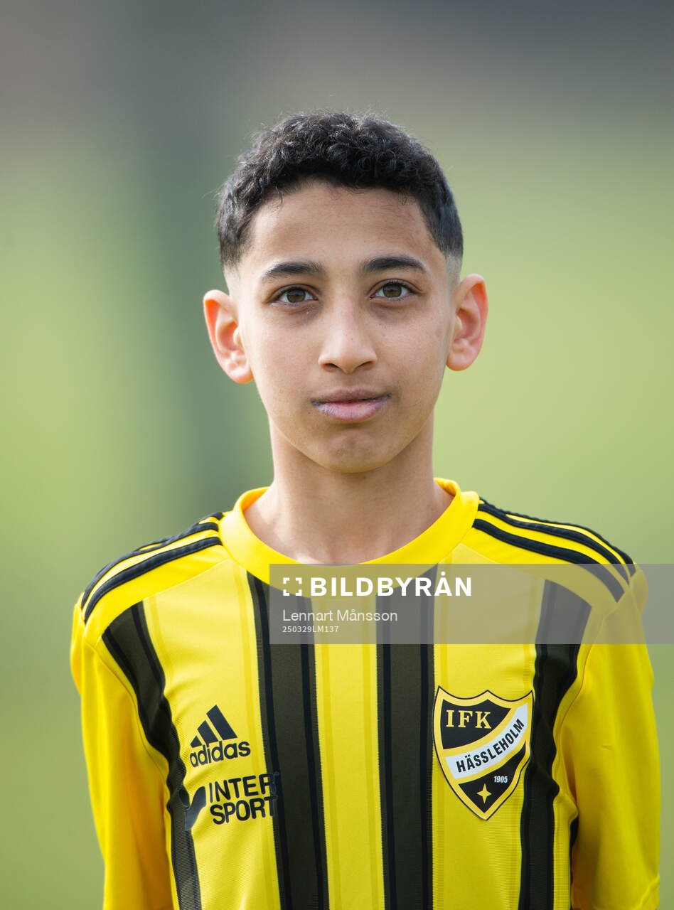 Mustafa Ali, IFK Hässleholm, lagbild och porträttbilder,