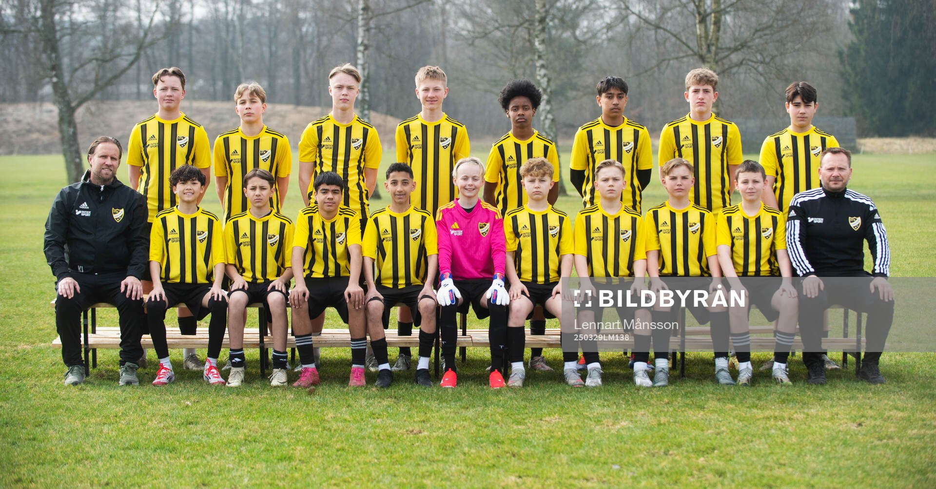 IFK Hässleholm, lagbild och porträttbilder, U14, i