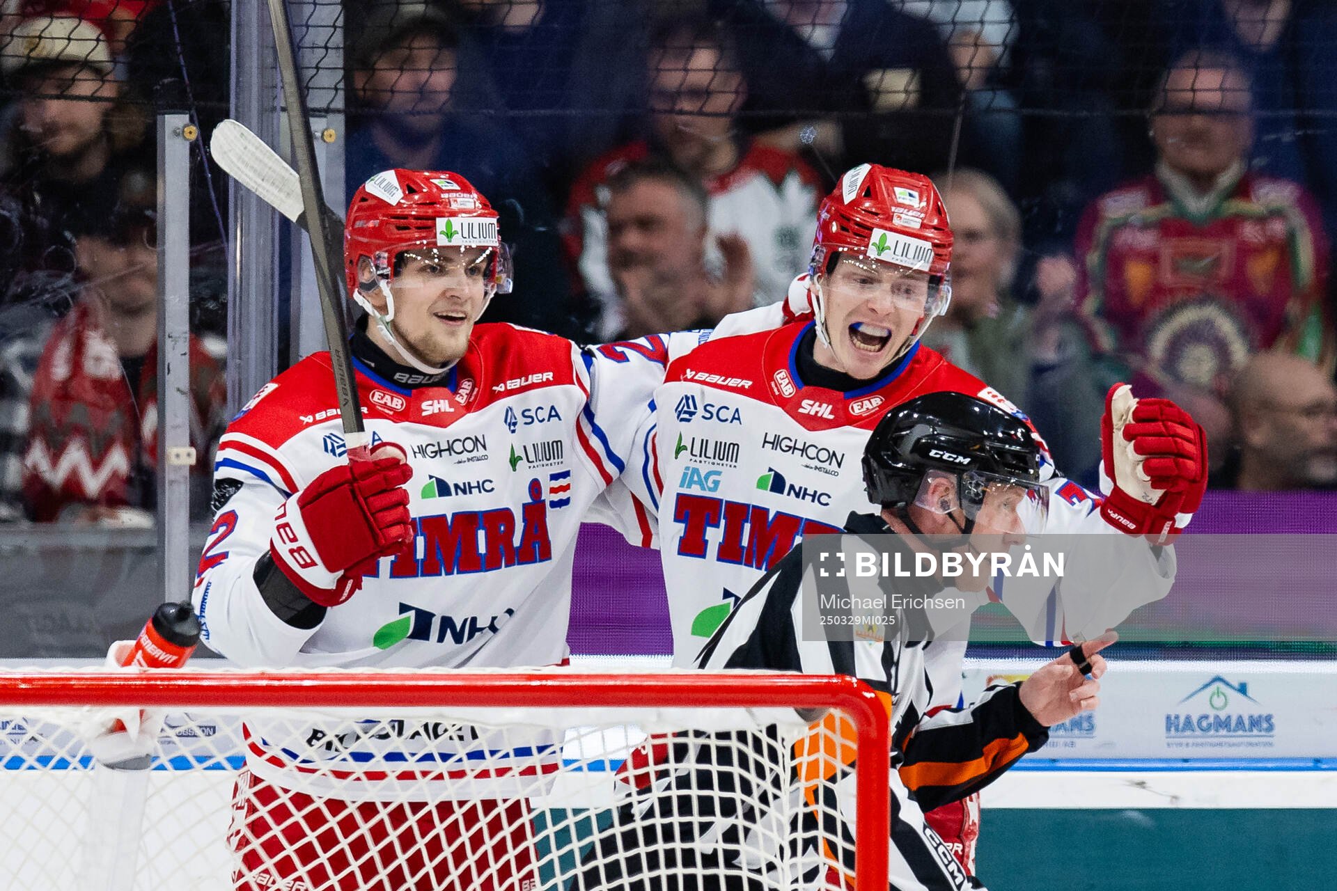 Timrås Erik Walli Walterholm jublar