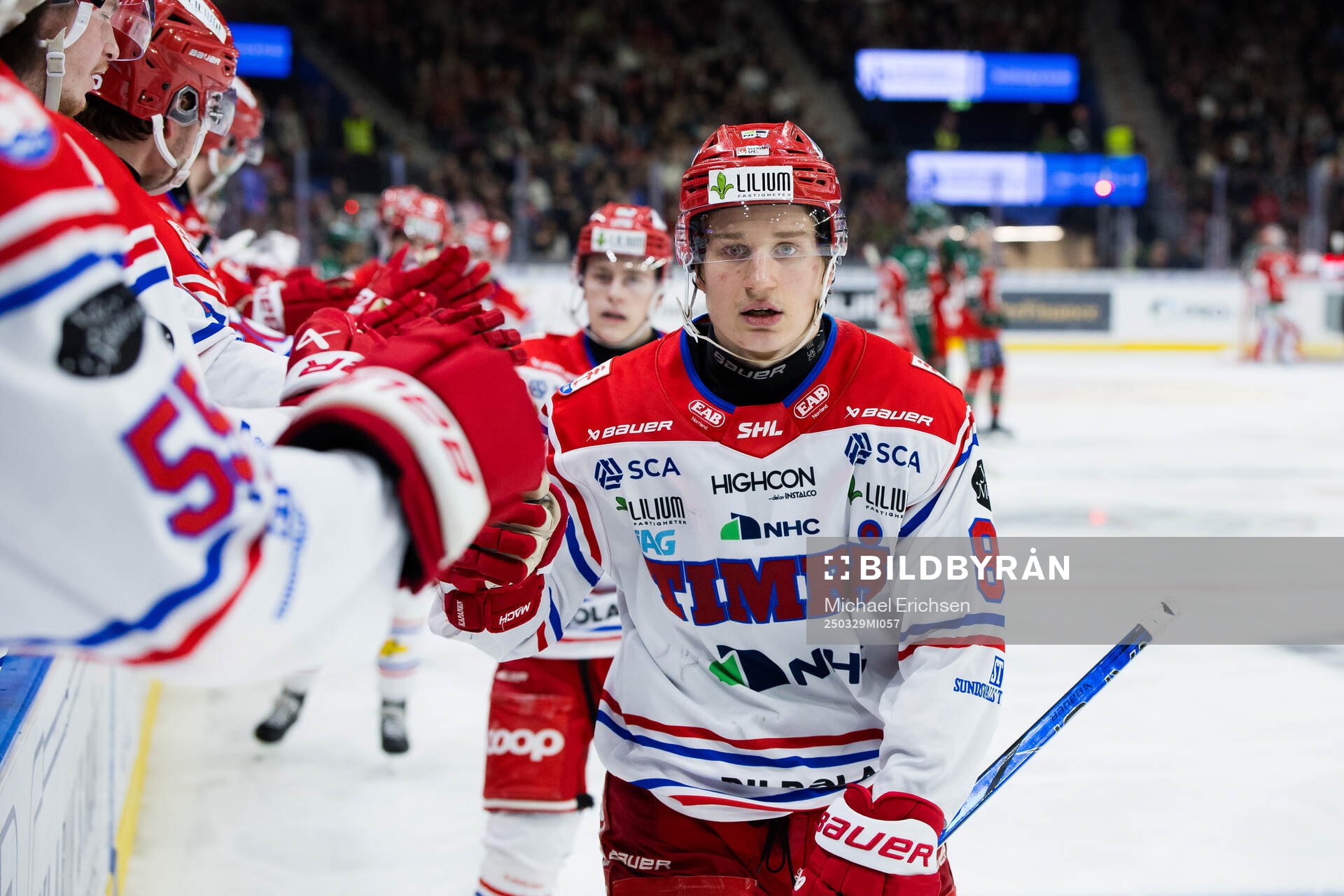 Timrås Oliver Kapanen jublar