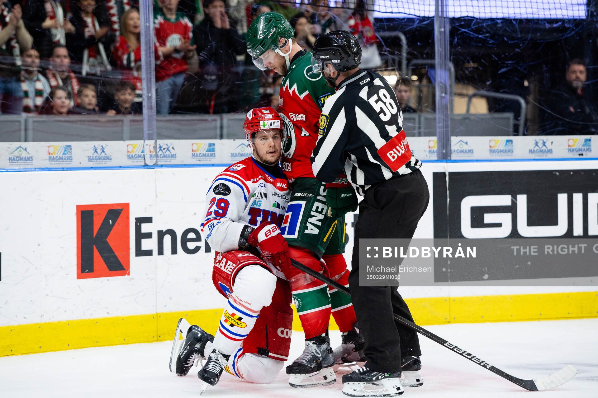 Timrås Filip Hållander och Frölundas Christian Folin