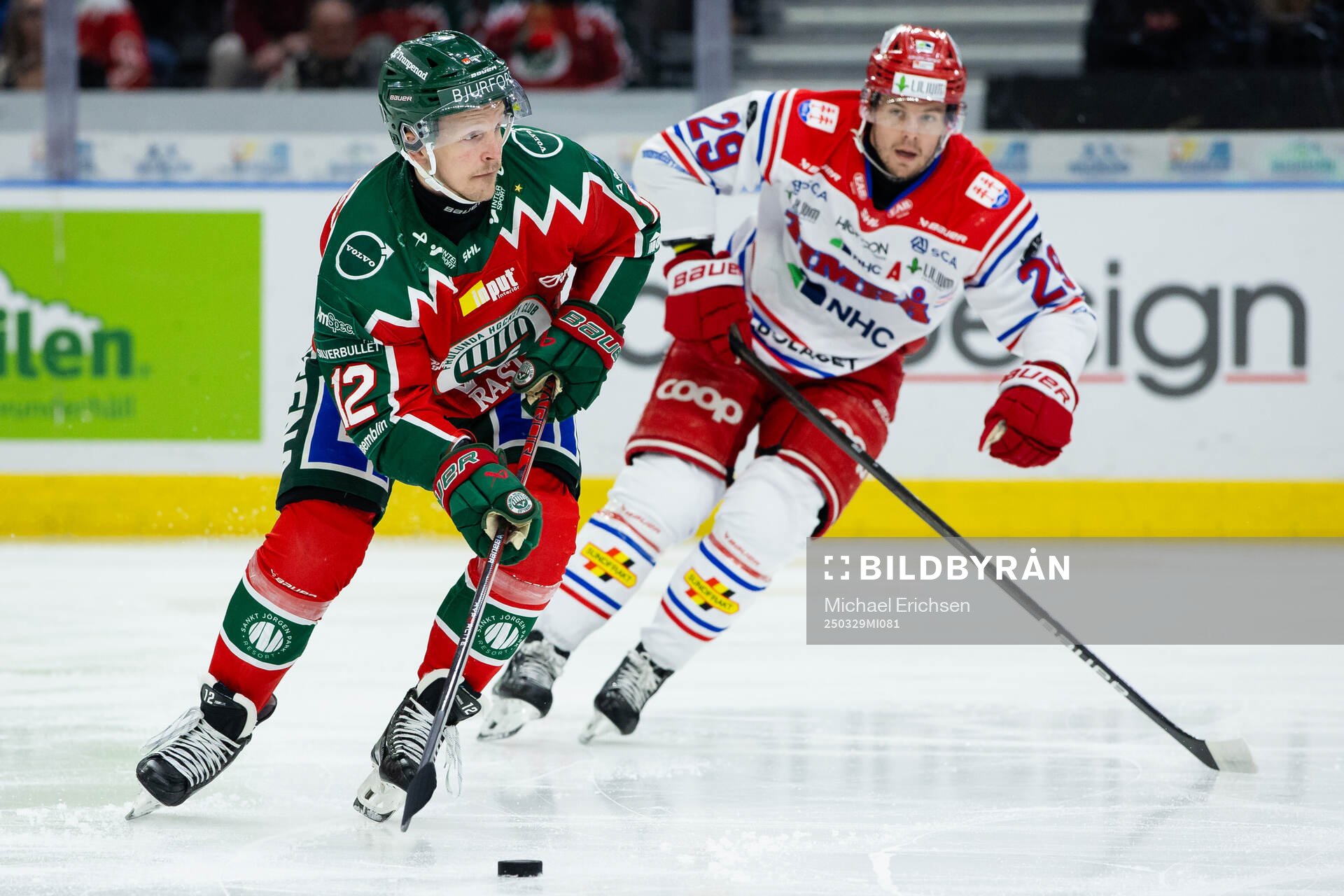 Frölundas Max Friberg och Timrås Filip Hållander