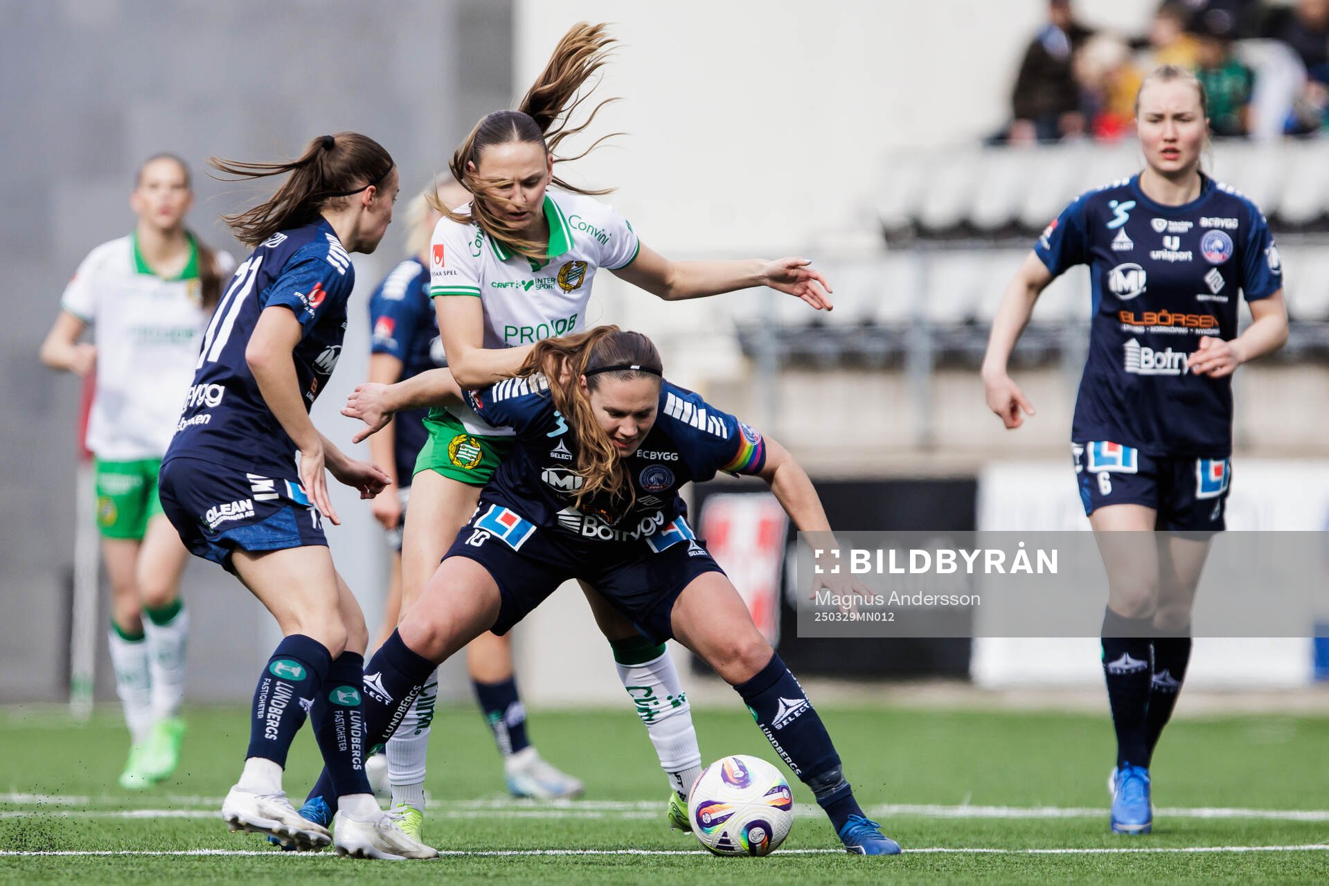 Hammarbys Vilde Hasund och Linköpings Emma Lennartsson