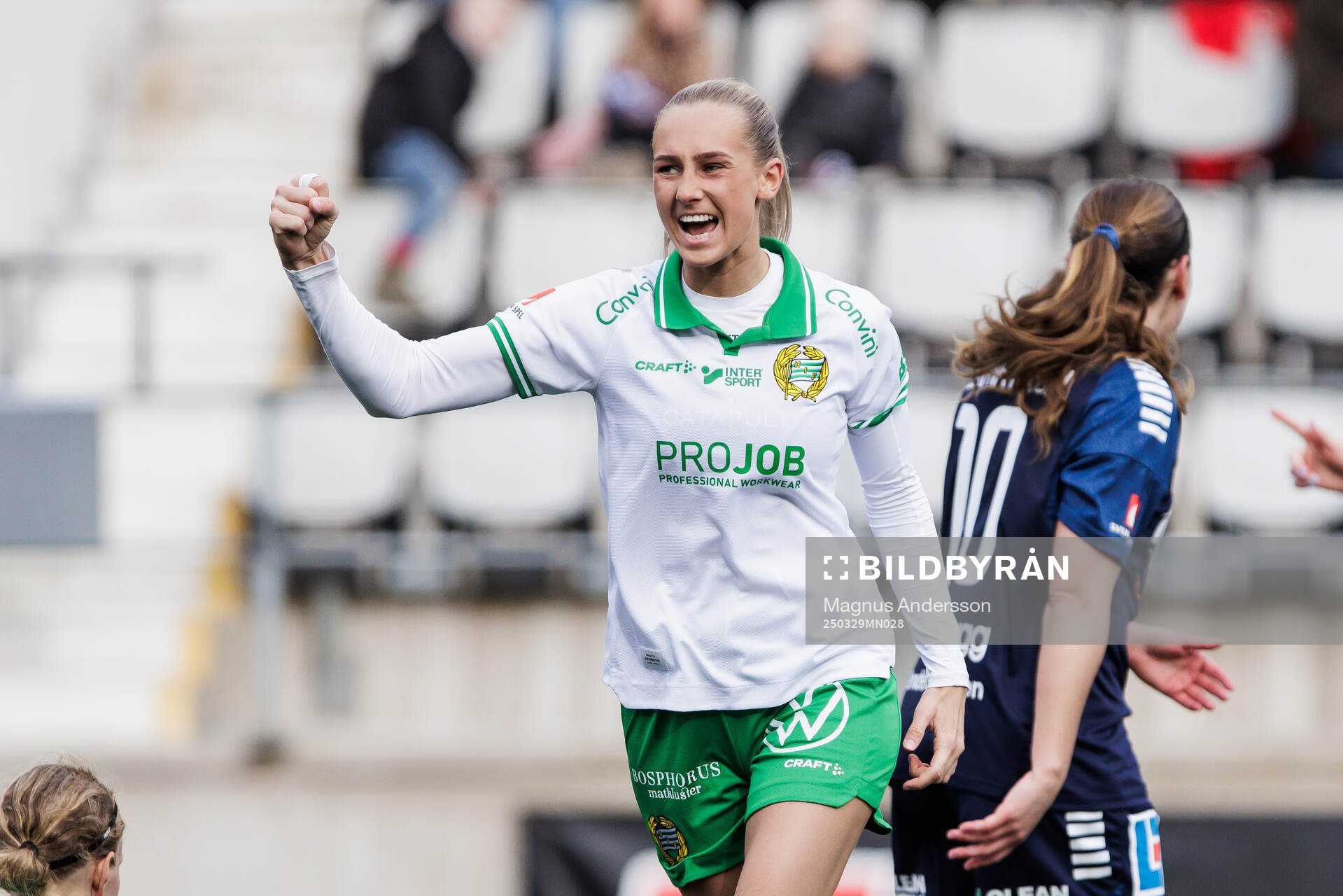 Hammarbys Ellen Wangerheim jublar