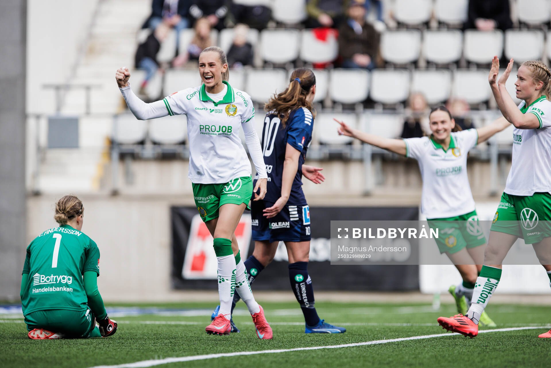 Hammarbys Ellen Wangerheim jublar