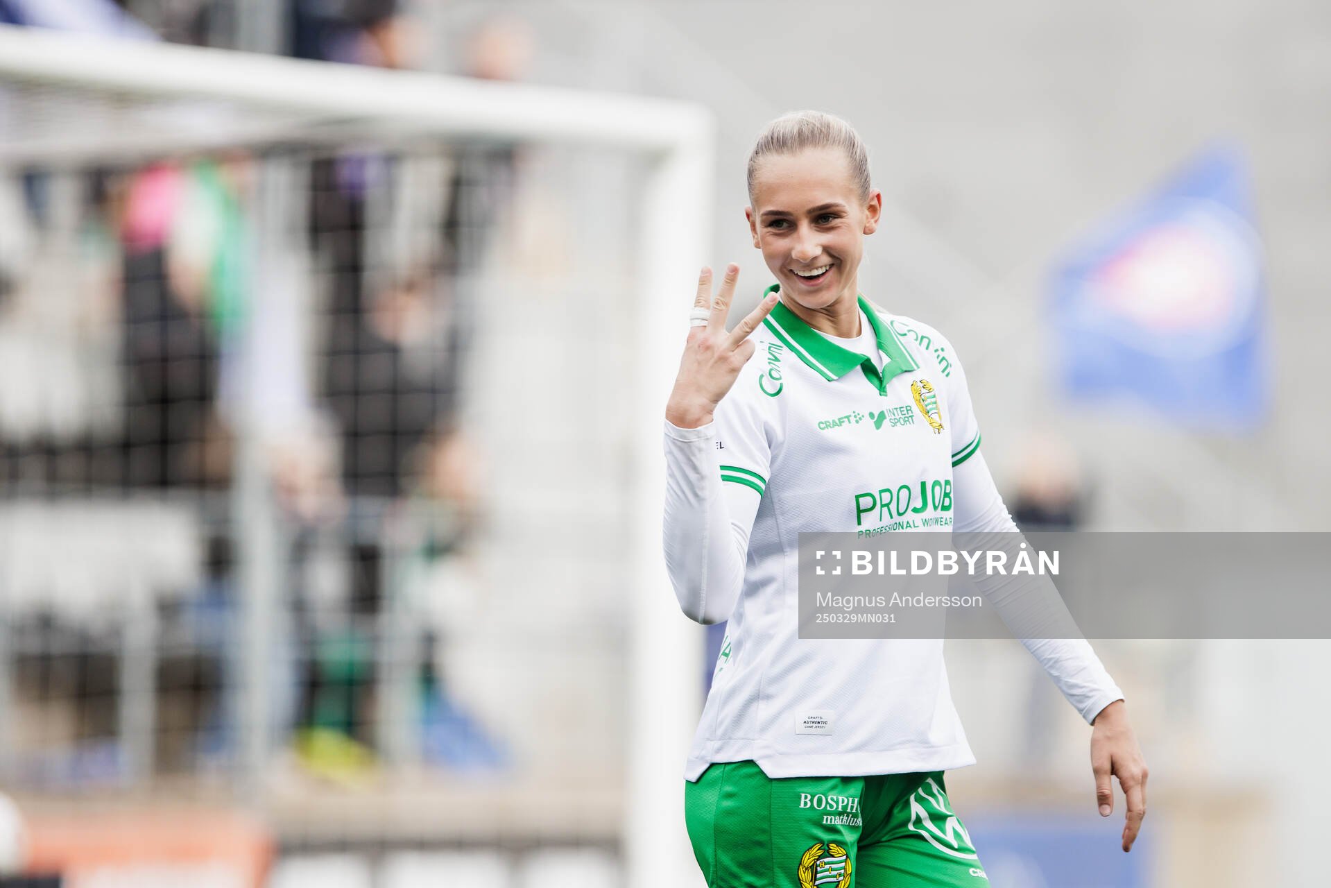 Hammarbys Ellen Wangerheim jublar