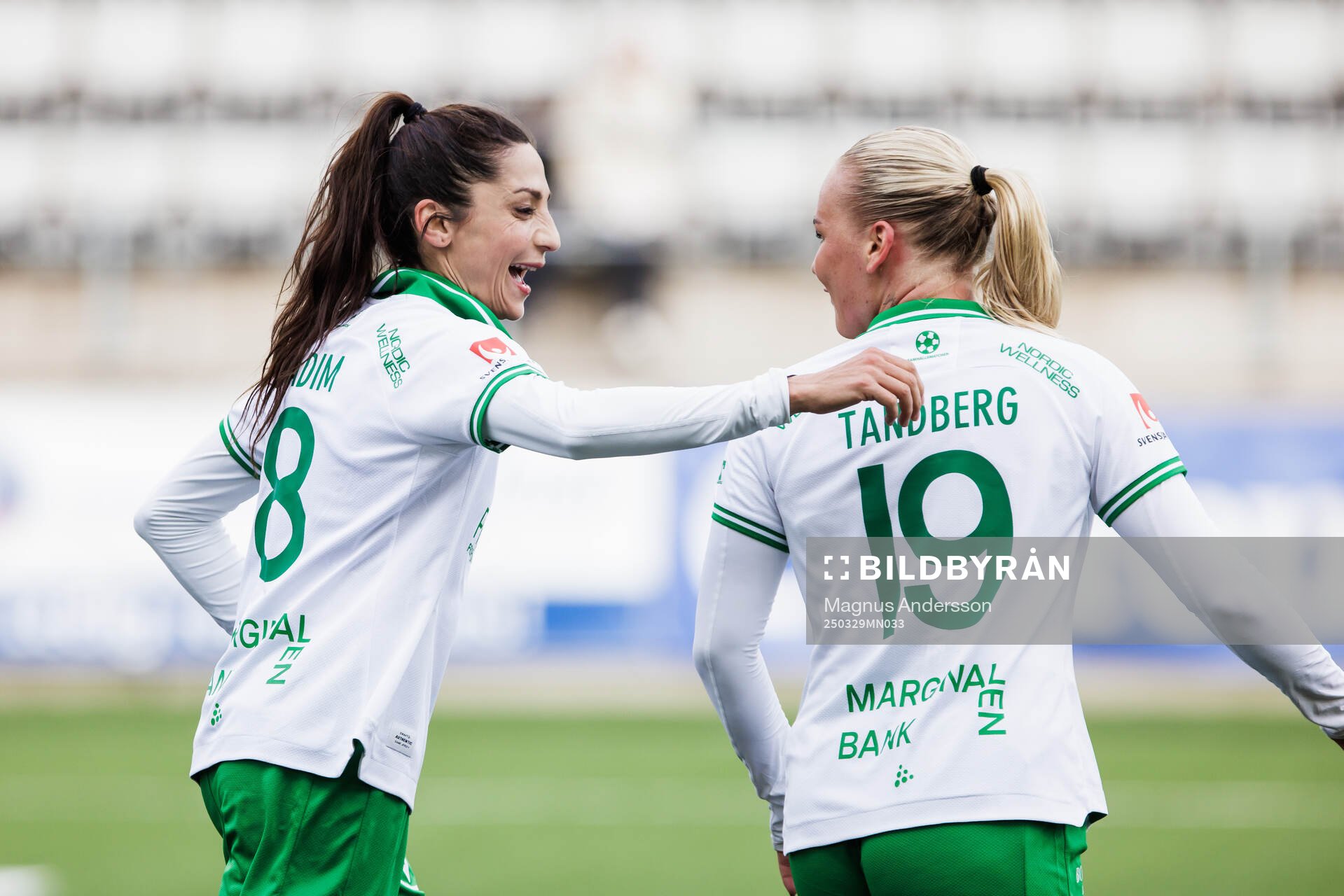 Hammarbys Nadia Nadim jublar