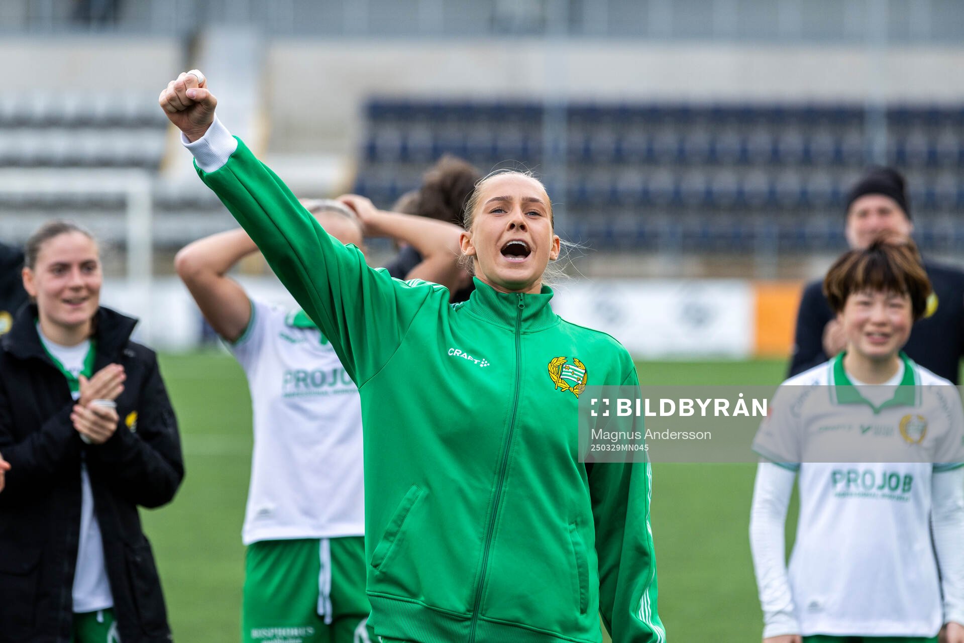 Hammarbys Ellen Wangerheim jublar