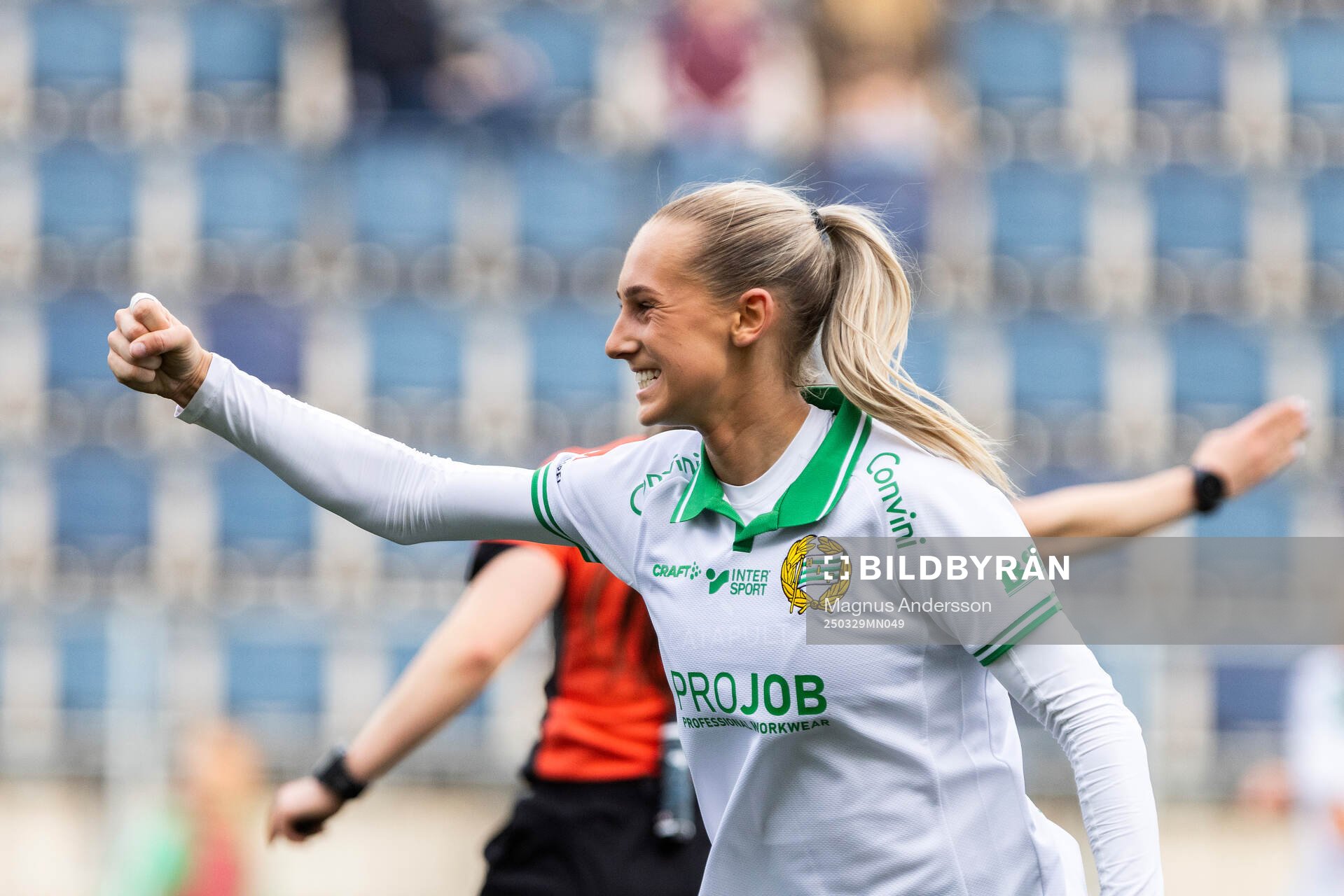 Hammarbys Ellen Wangerheim jublar