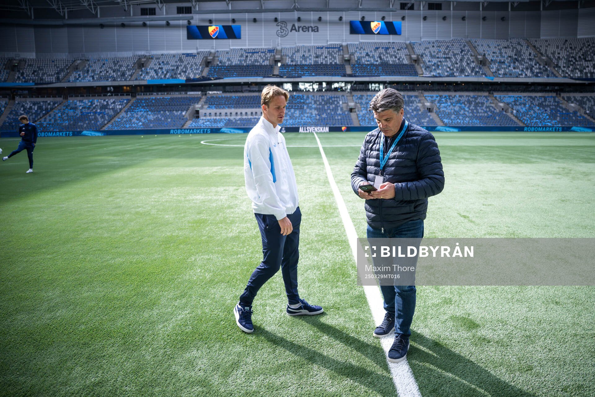 Malmö FFs Erik Botheim och Djurgårdens sportchef Bosse