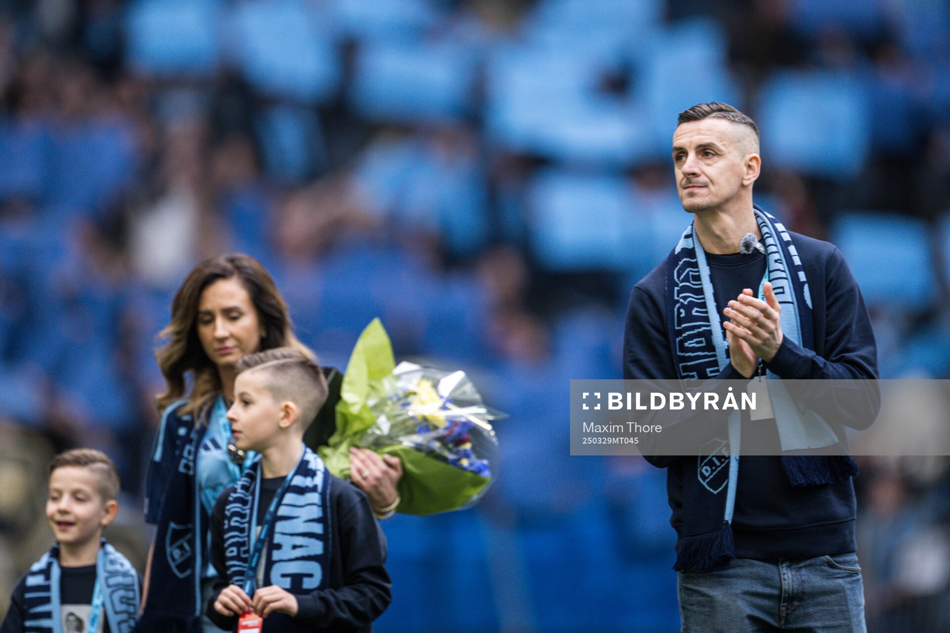 Djurgårdens Haris Radetinac tackas av