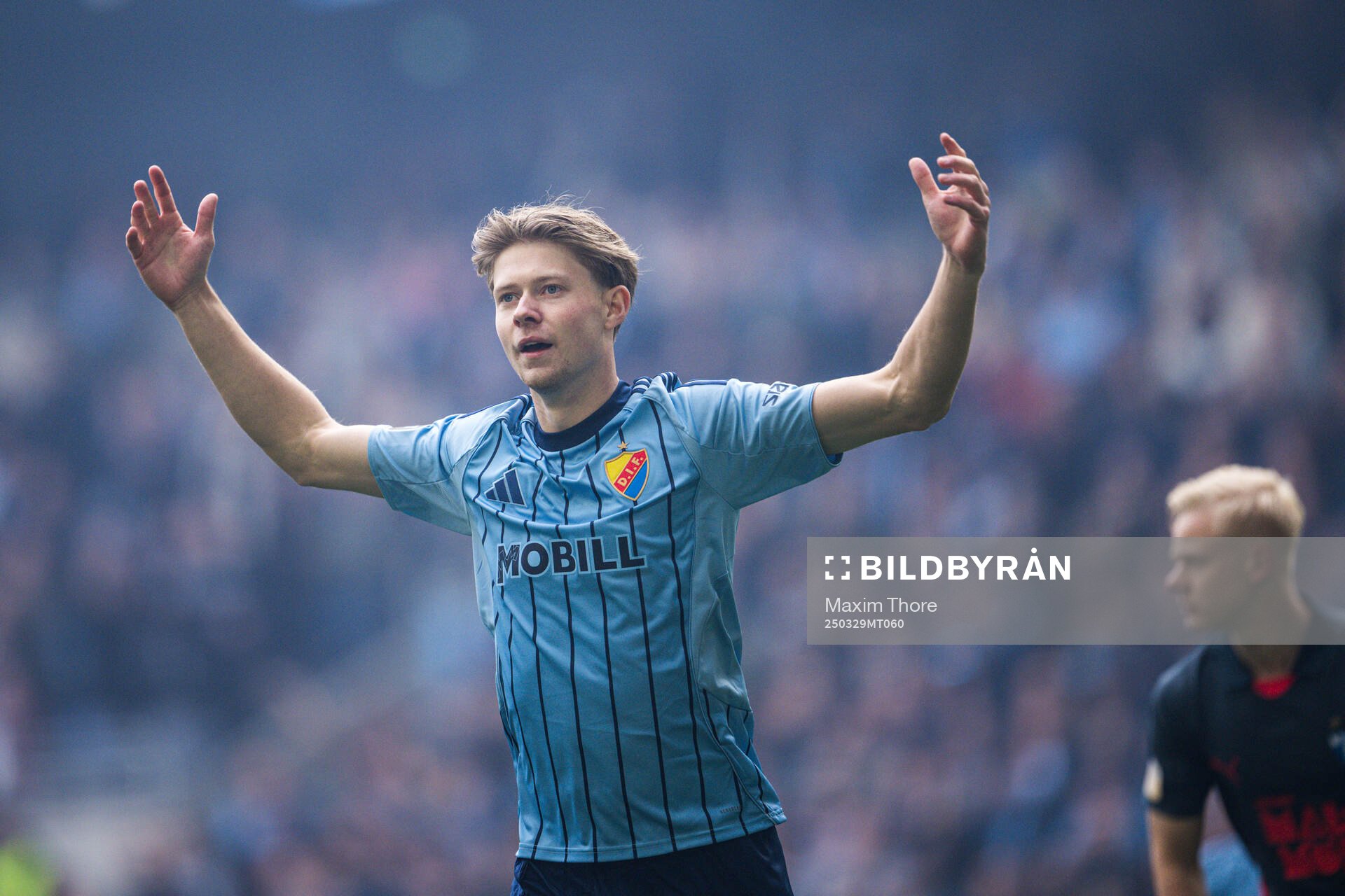 Djurgårdens Patric Åslund reagerar