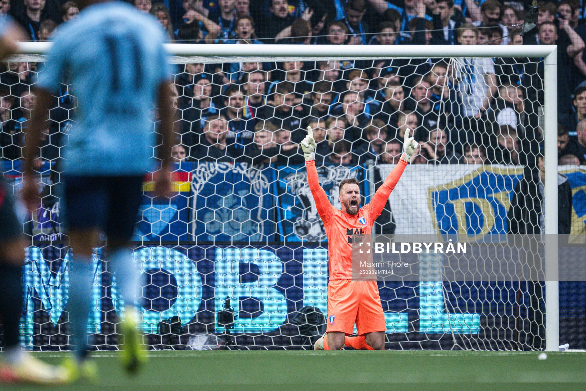 Malmö FFs målvakt Ricardo Friedrich jublar