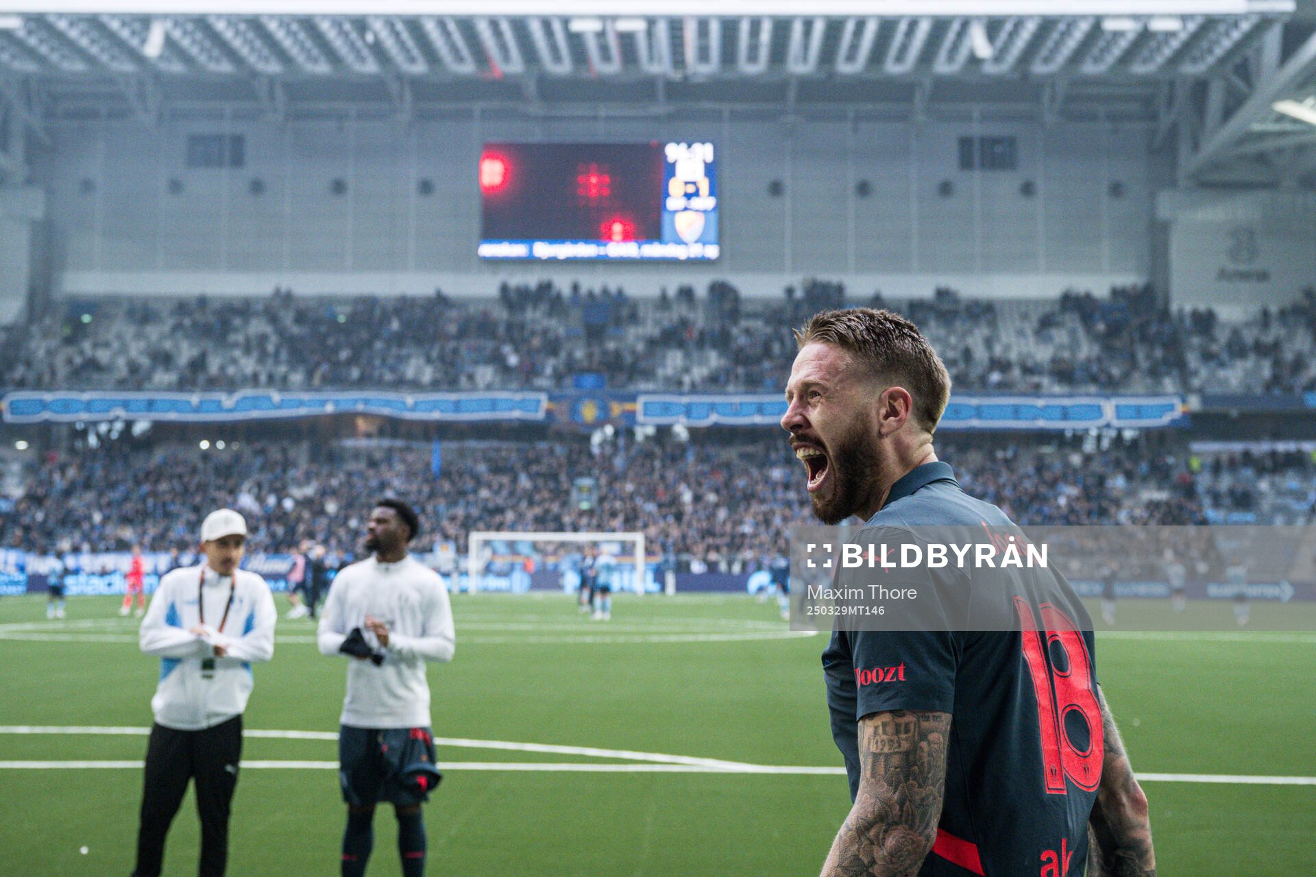 Malmö FFs Pontus Jansson jublar