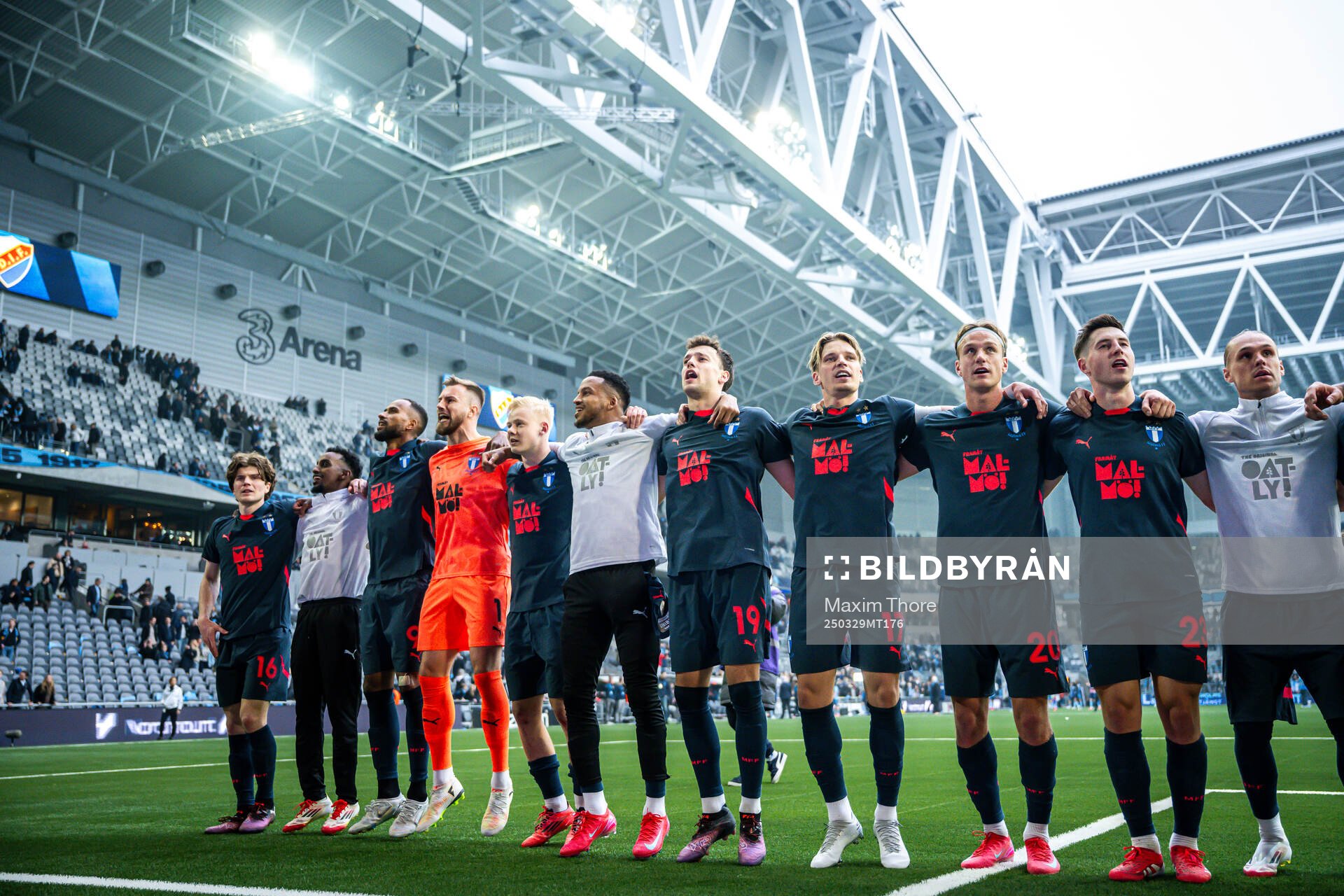 Malmö FFs spelare jublar