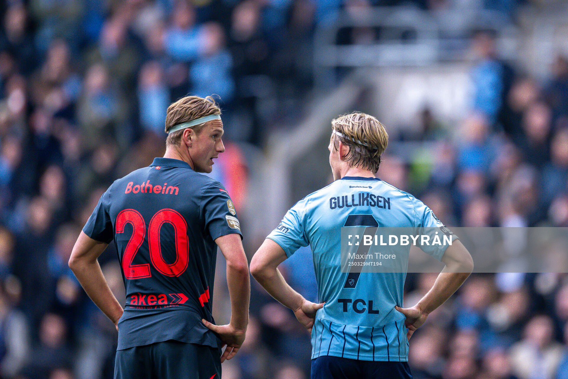 Malmö FFs Erik Botheim och Djurgårdens Tobias Gulliksen