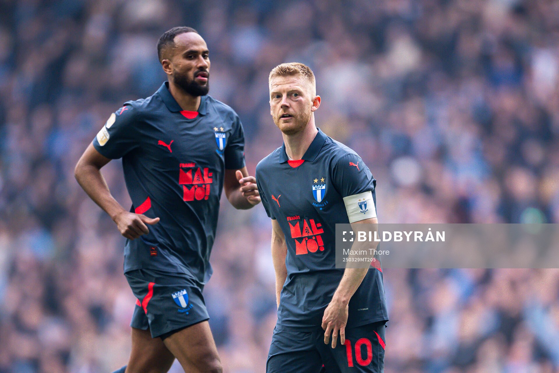 Malmö FFs Isaac Thelin och Anders Christiansen