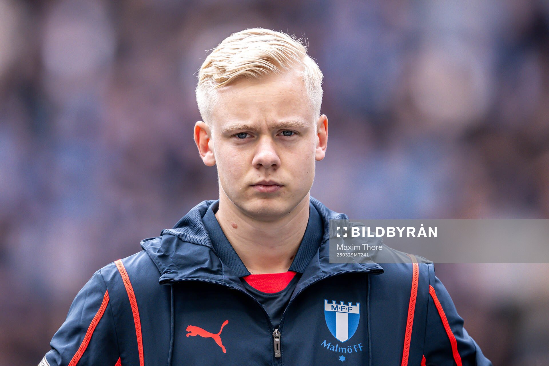 Malmö FFs Otto Rosengren vid line up