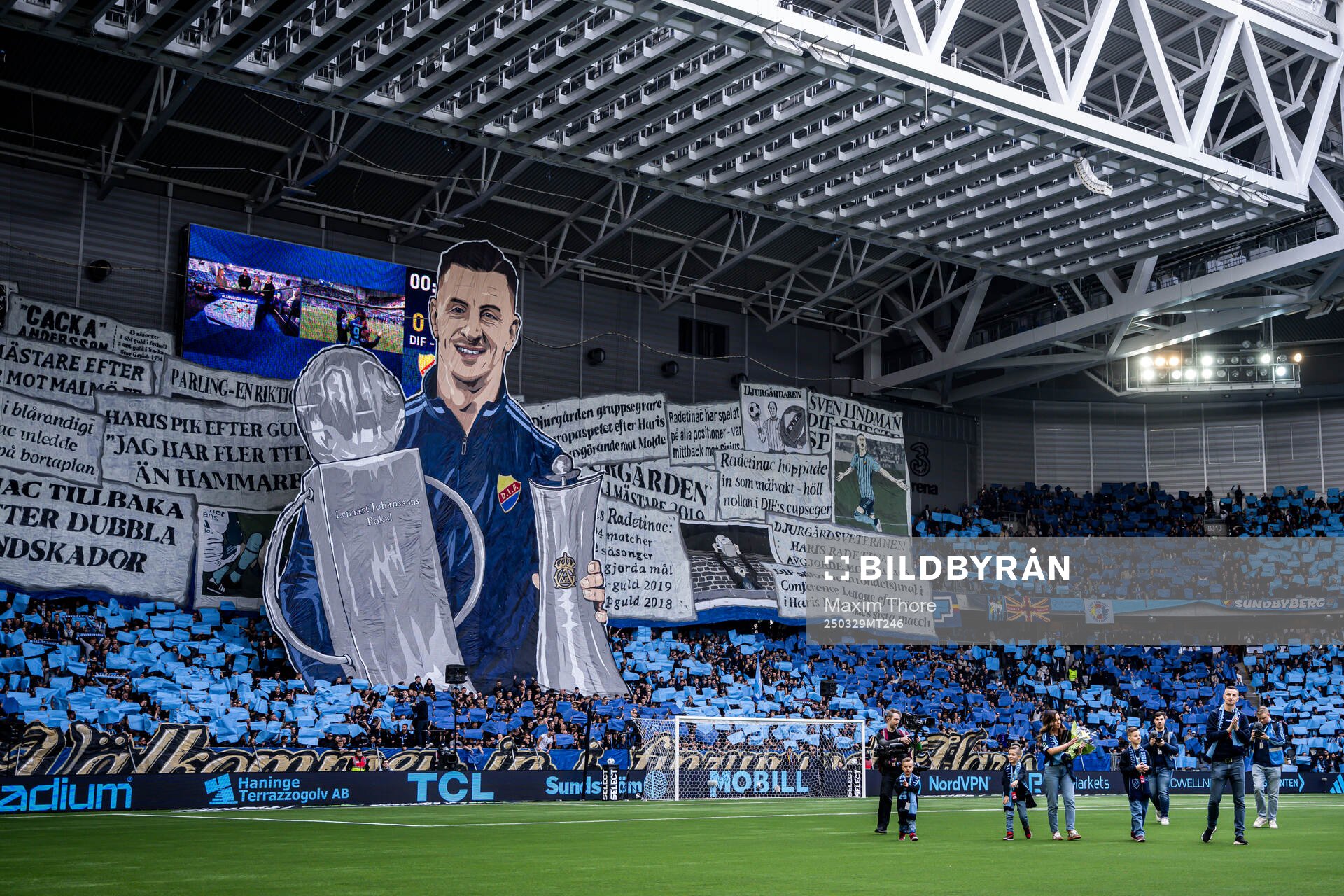 Djurgårdens tidigare spelare Haris Radetinac vid sin