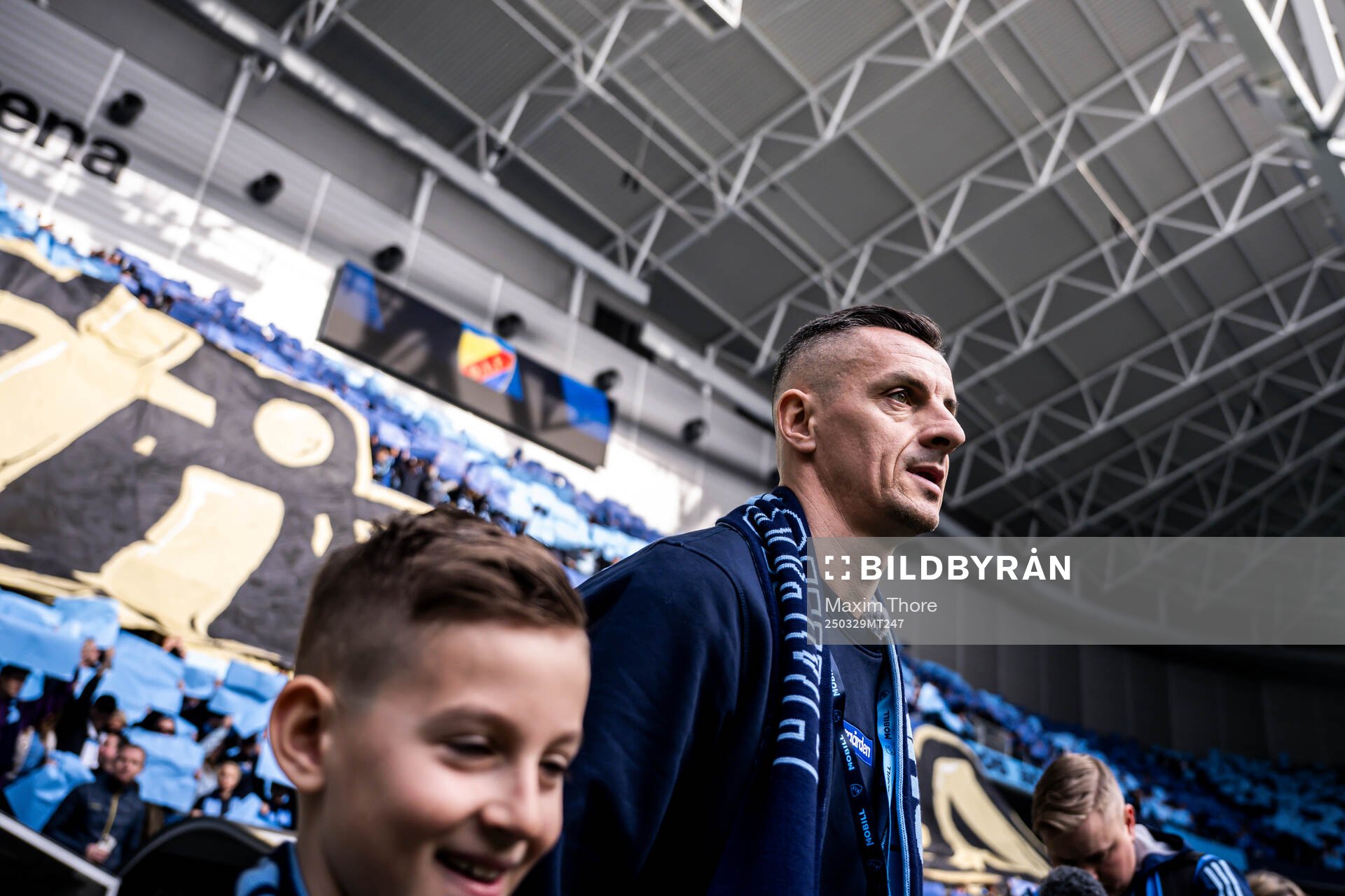 Djurgårdens tidigare spelare Haris Radetinac hyllas