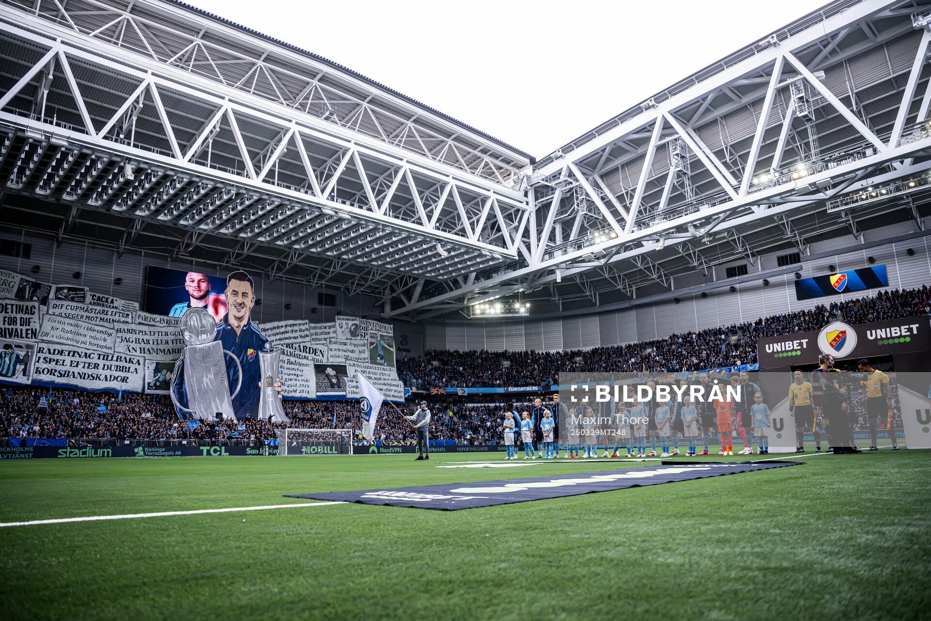 Djurgårdens spelare vid lineup