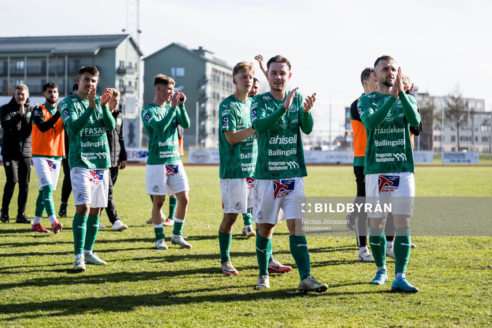 Hässleholm spelarna jublar
